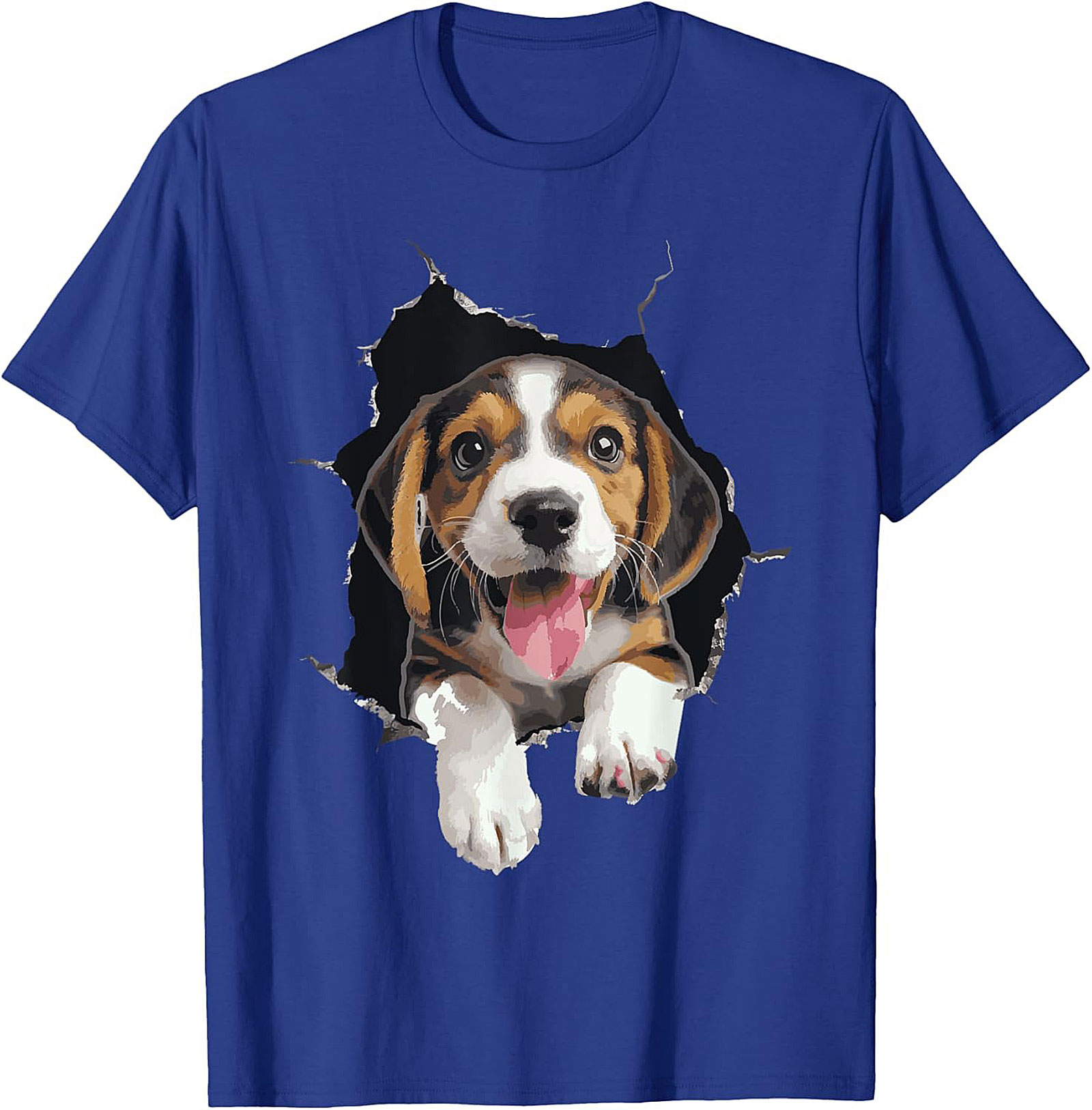 Beagle Puppy Peeking Funny Graphic Tee | Cute Dog Lover Unisex Shirt