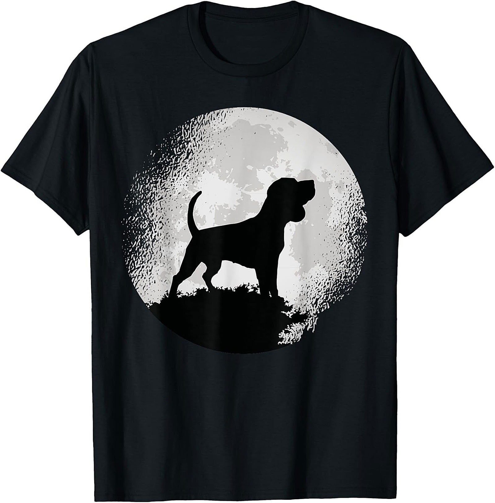 Hound Dog Moon Silhouette Graphic Tee | Classic Unisex Shirt