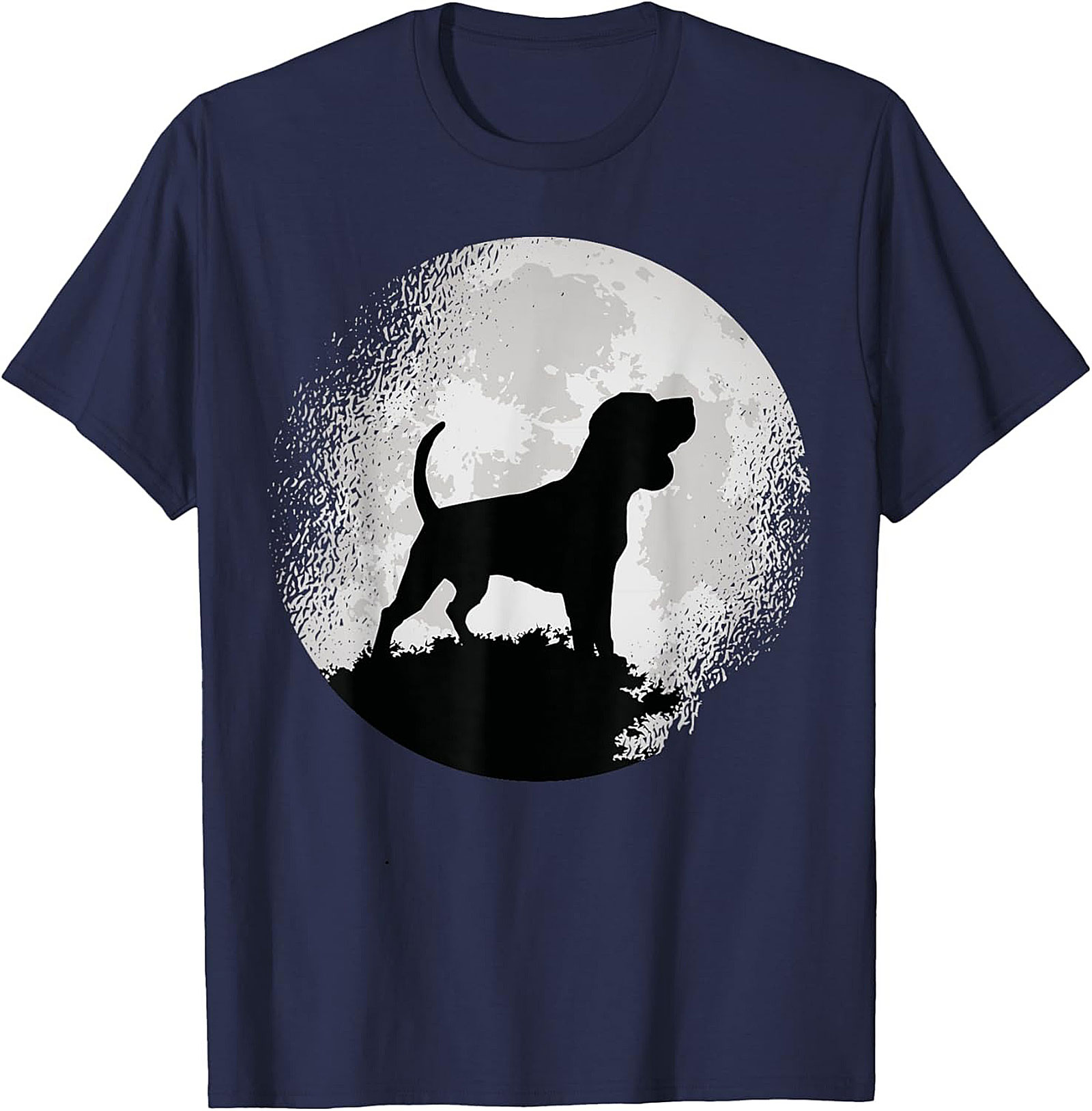 Hound Dog Moon Silhouette Graphic Tee | Classic Unisex Shirt