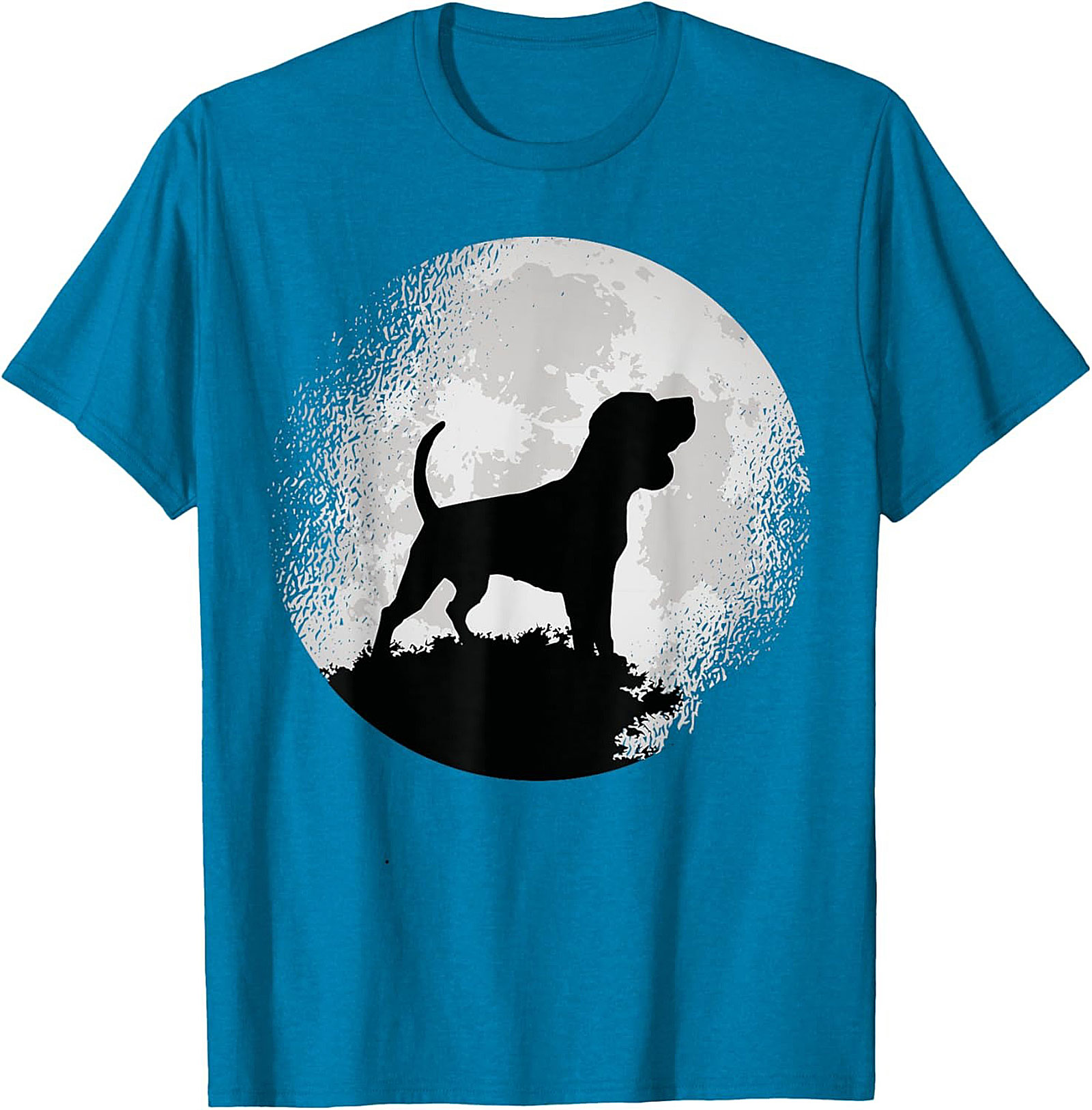 Hound Dog Moon Silhouette Graphic Tee | Classic Unisex Shirt