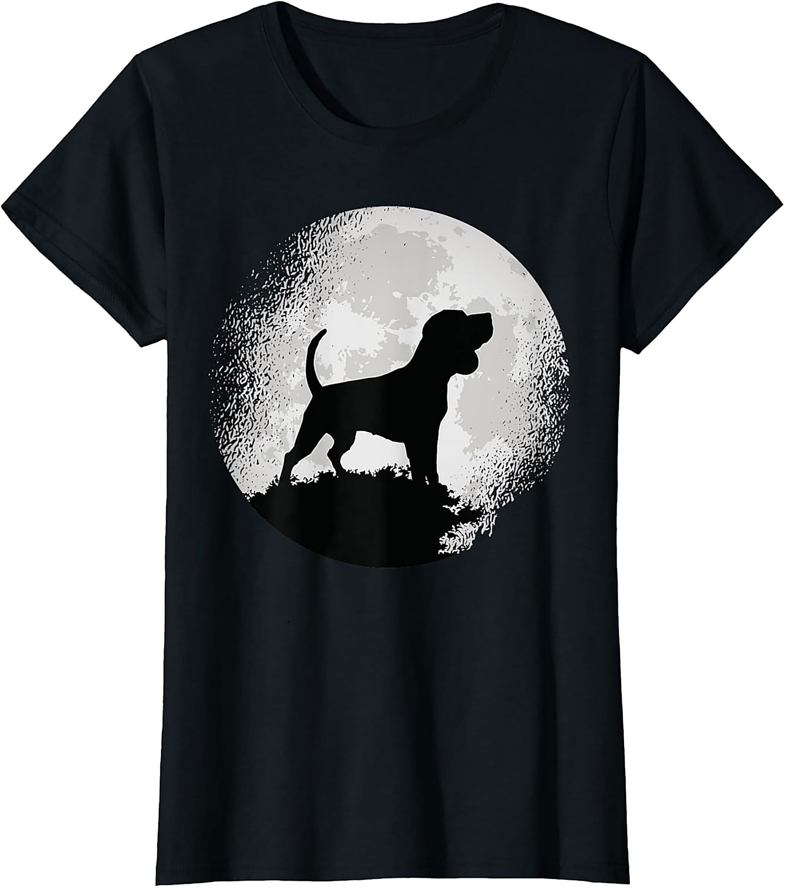 Hound Dog Moon Silhouette Graphic Tee | Classic Unisex Shirt