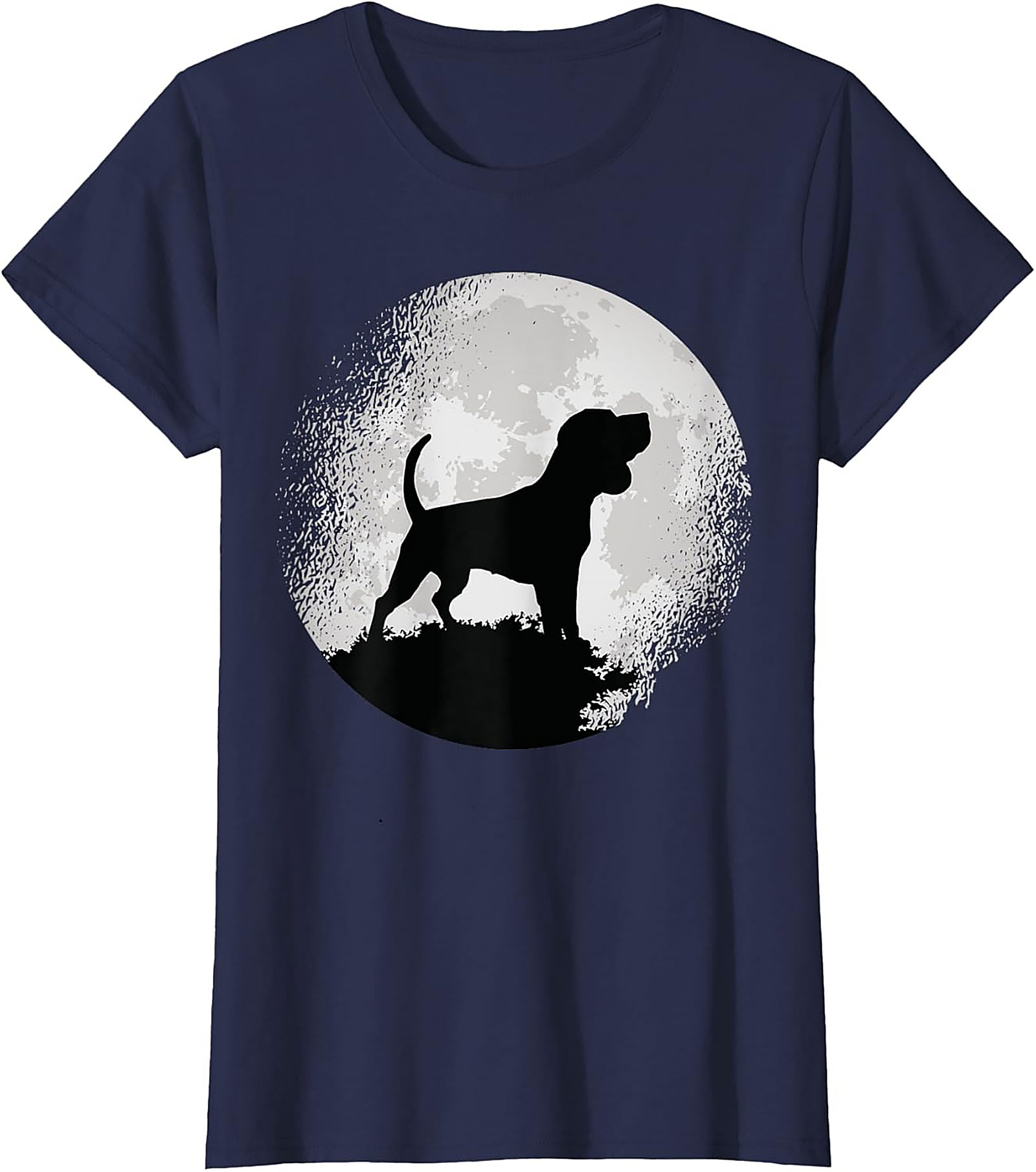 Hound Dog Moon Silhouette Graphic Tee | Classic Unisex Shirt