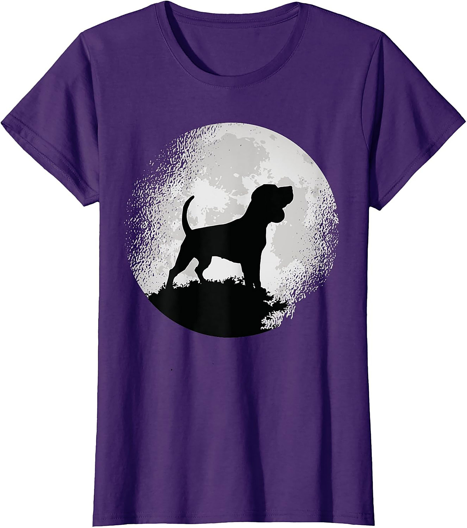 Hound Dog Moon Silhouette Graphic Tee | Classic Unisex Shirt