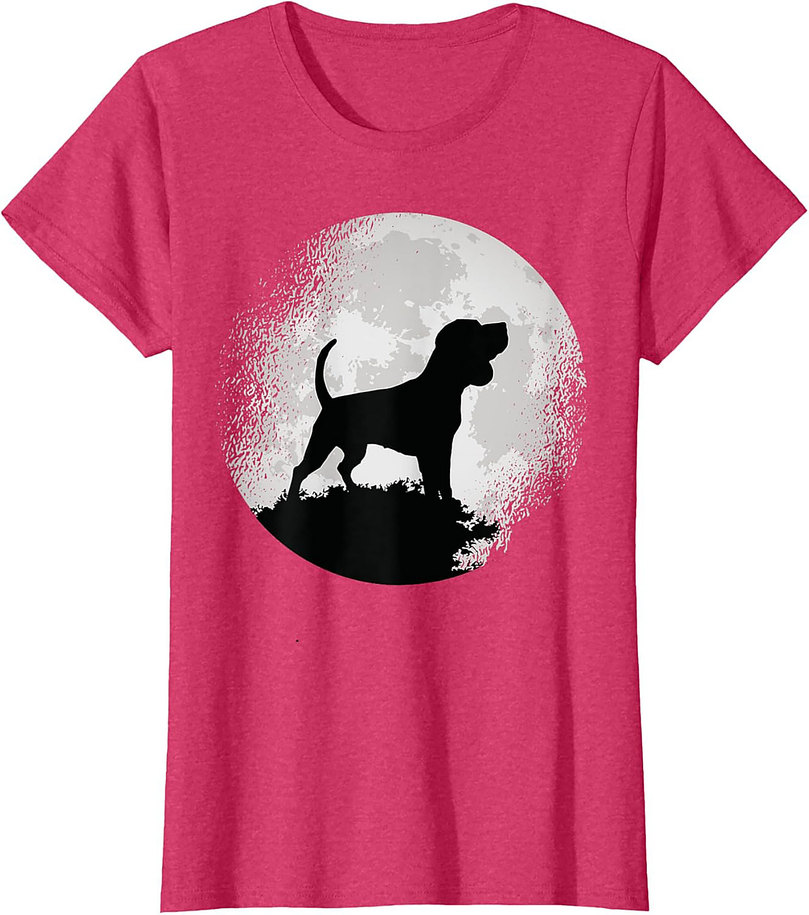 Hound Dog Moon Silhouette Graphic Tee | Classic Unisex Shirt