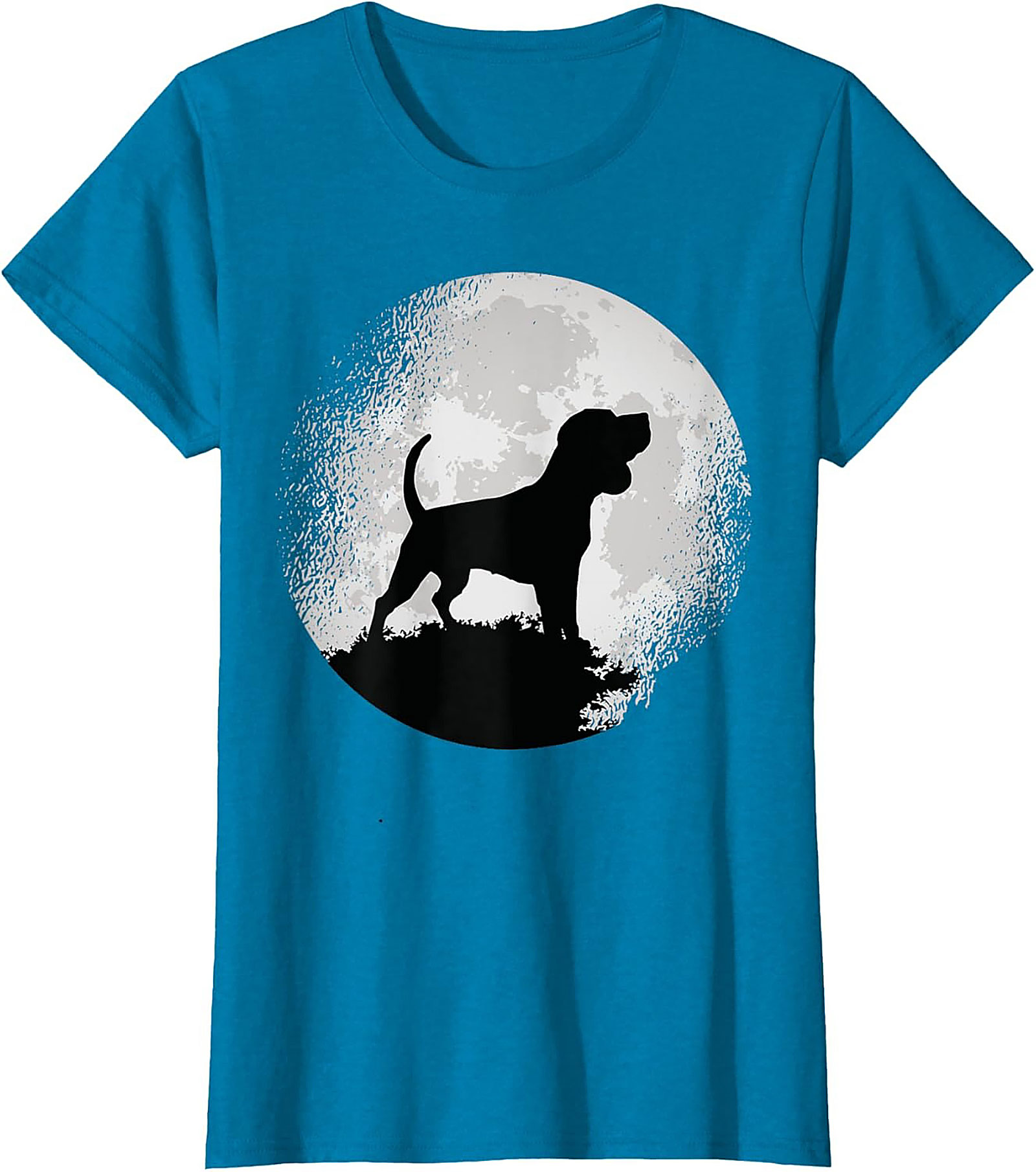 Hound Dog Moon Silhouette Graphic Tee | Classic Unisex Shirt