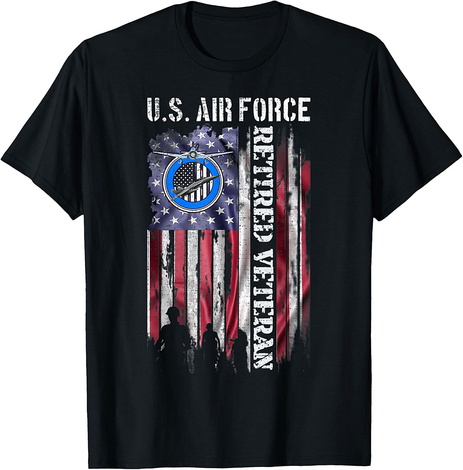 Air Force Retired Veteran T-Shirt | Patriotic Graphic Tee
