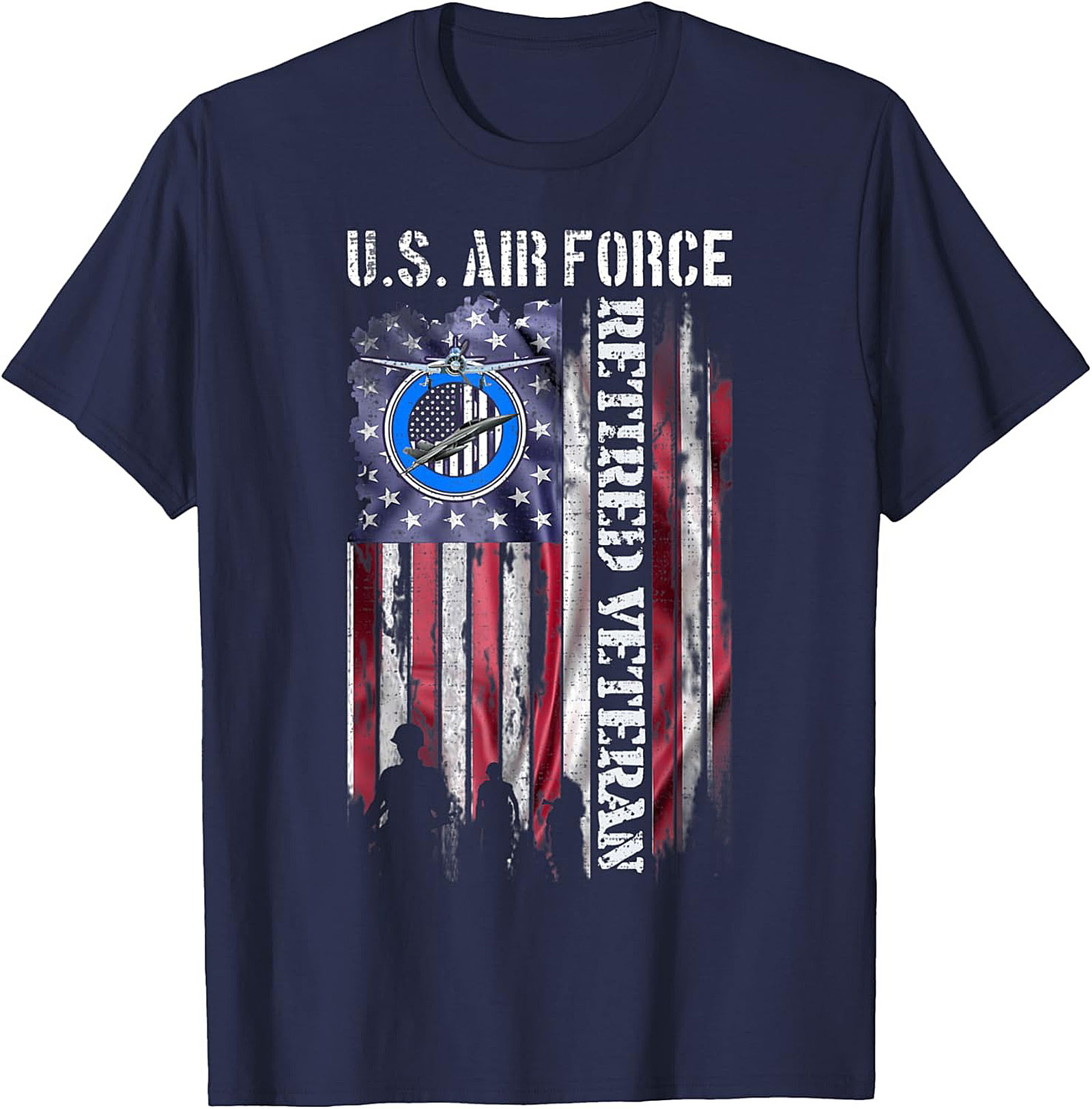 Air Force Retired Veteran T-Shirt | Patriotic Graphic Tee