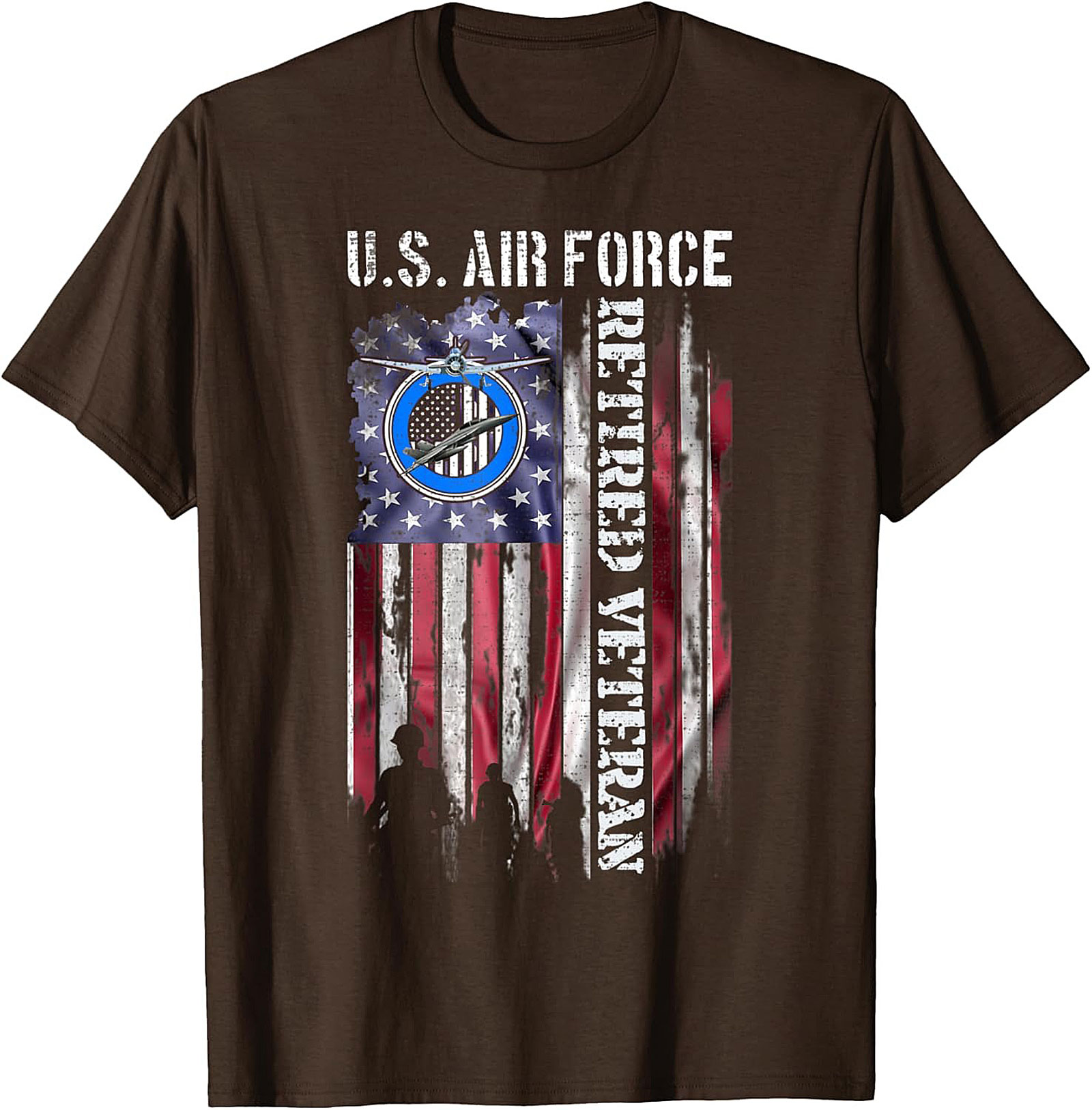 Air Force Retired Veteran T-Shirt | Patriotic Graphic Tee