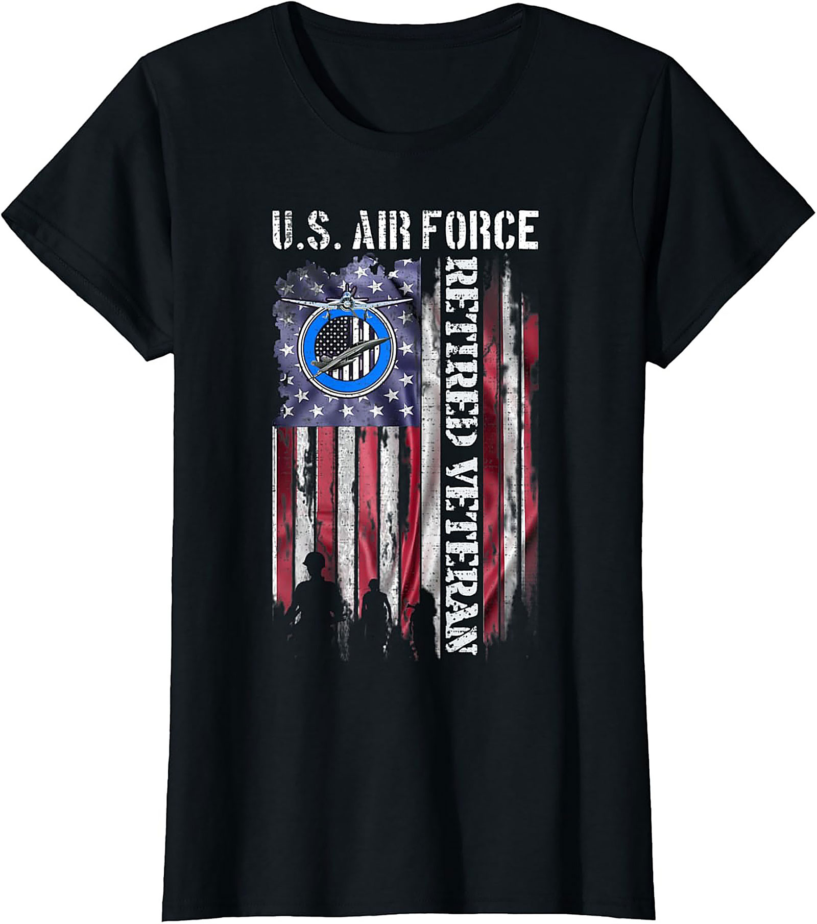Air Force Retired Veteran T-Shirt | Patriotic Graphic Tee