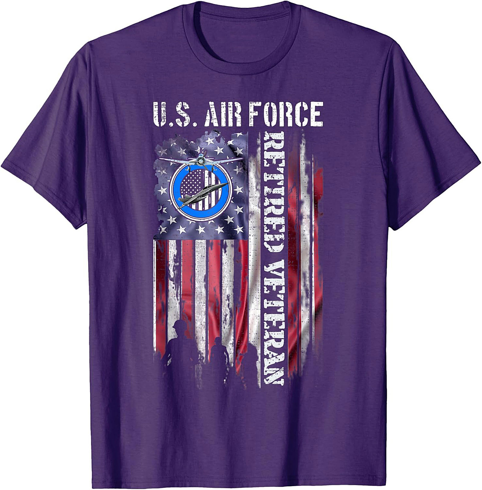 Air Force Retired Veteran T-Shirt | Patriotic Graphic Tee