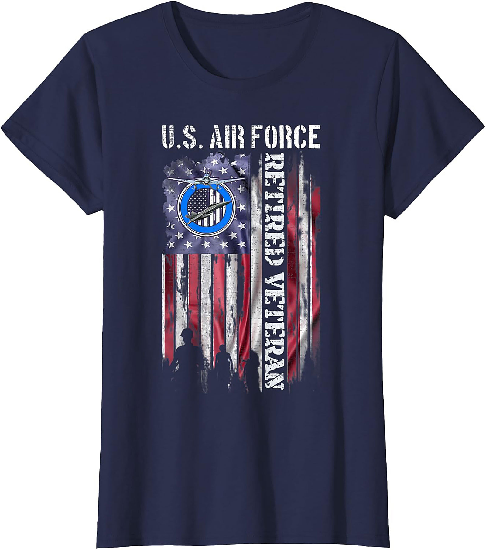 Air Force Retired Veteran T-Shirt | Patriotic Graphic Tee