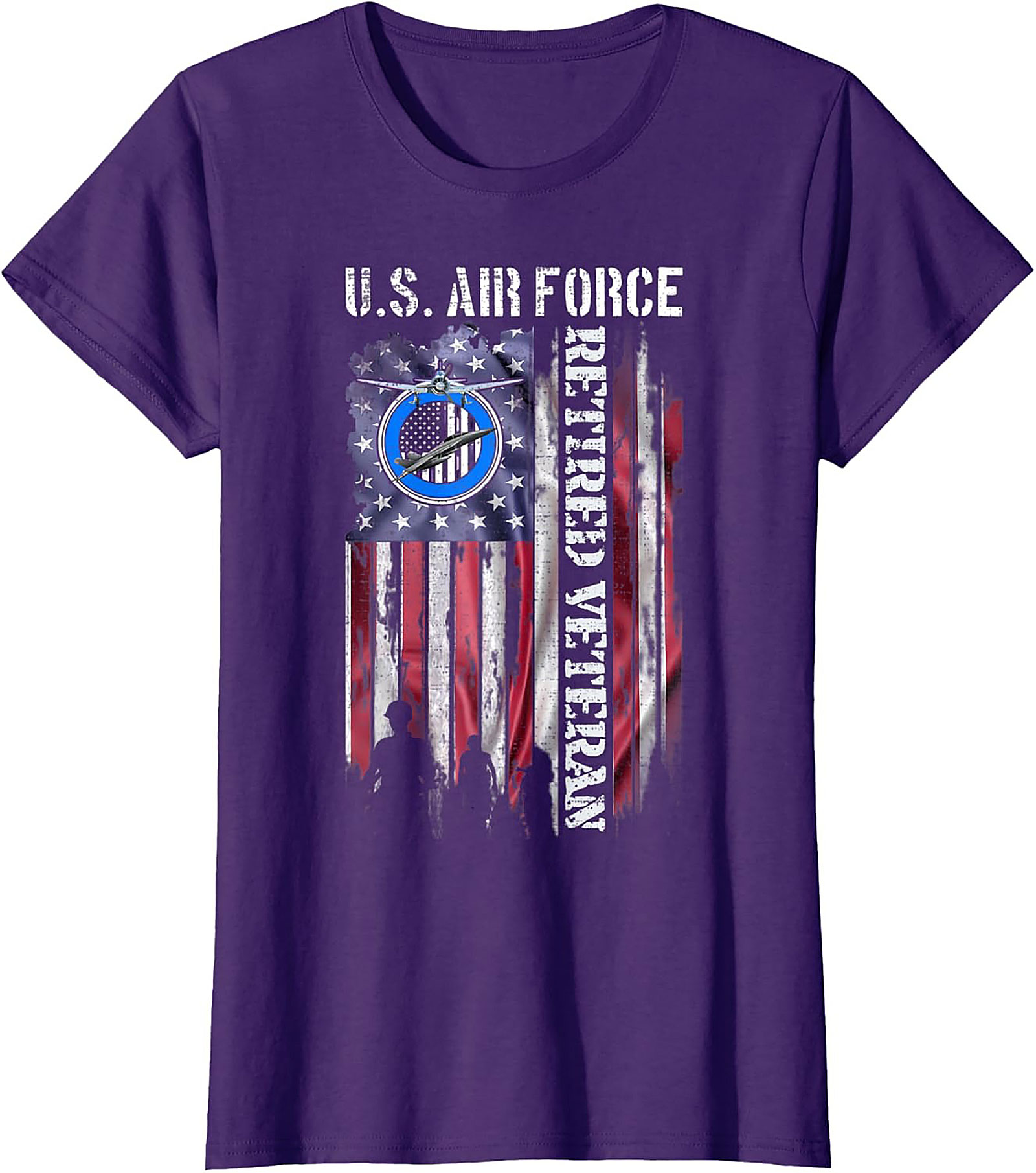 Air Force Retired Veteran T-Shirt | Patriotic Graphic Tee