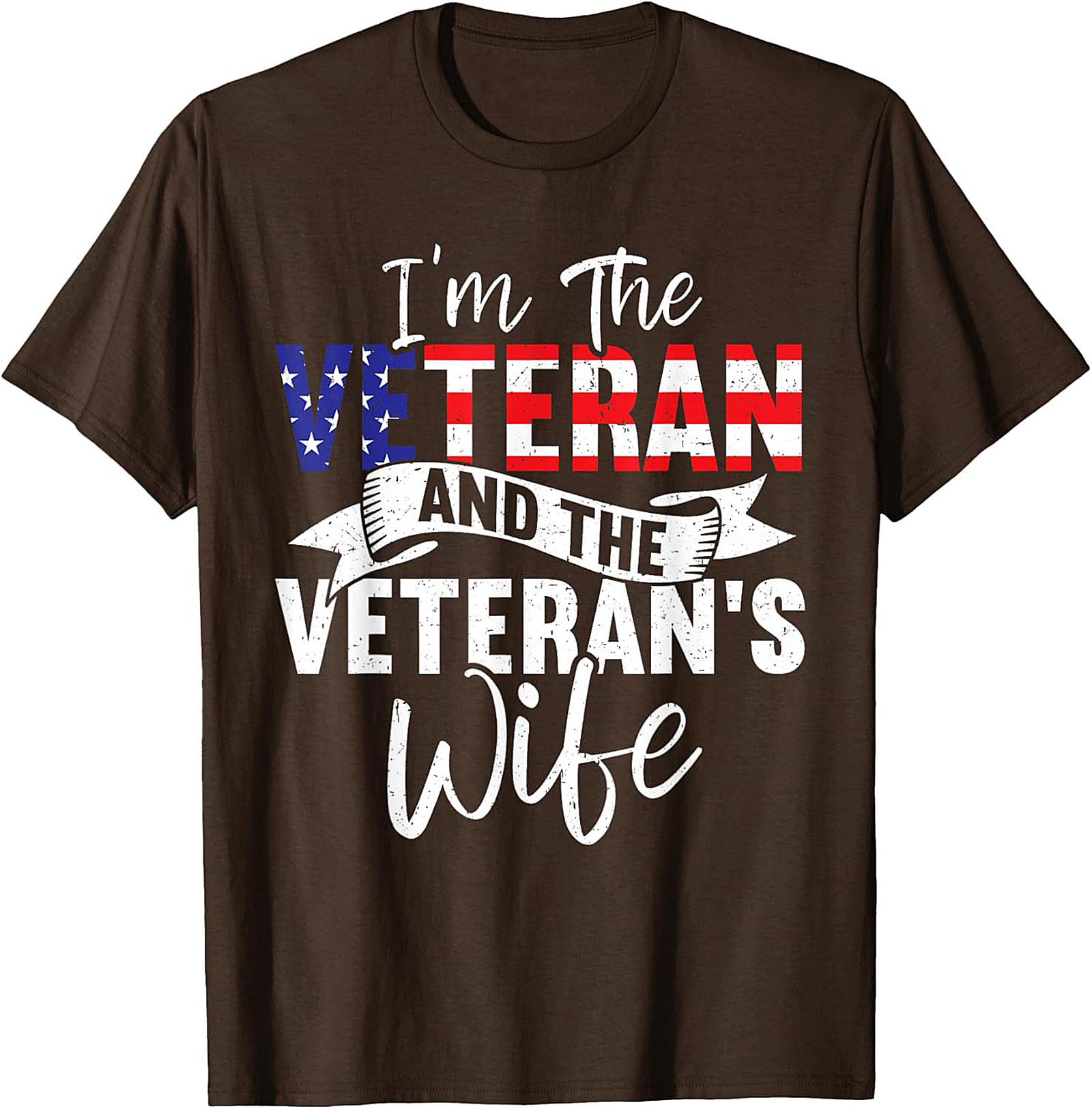 Veteran's Wife T-shirt | Patriotic Military Spouse Tee Gift