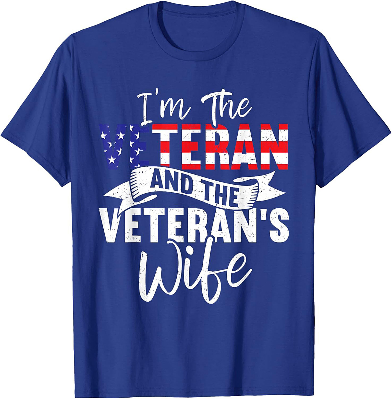 Veteran's Wife T-shirt | Patriotic Military Spouse Tee Gift