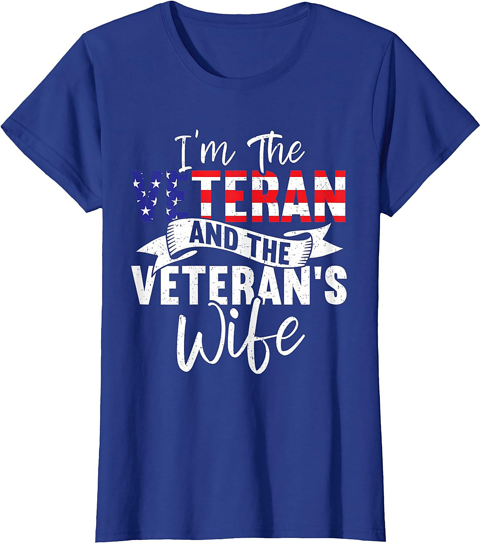 Veteran's Wife T-shirt | Patriotic Military Spouse Tee Gift
