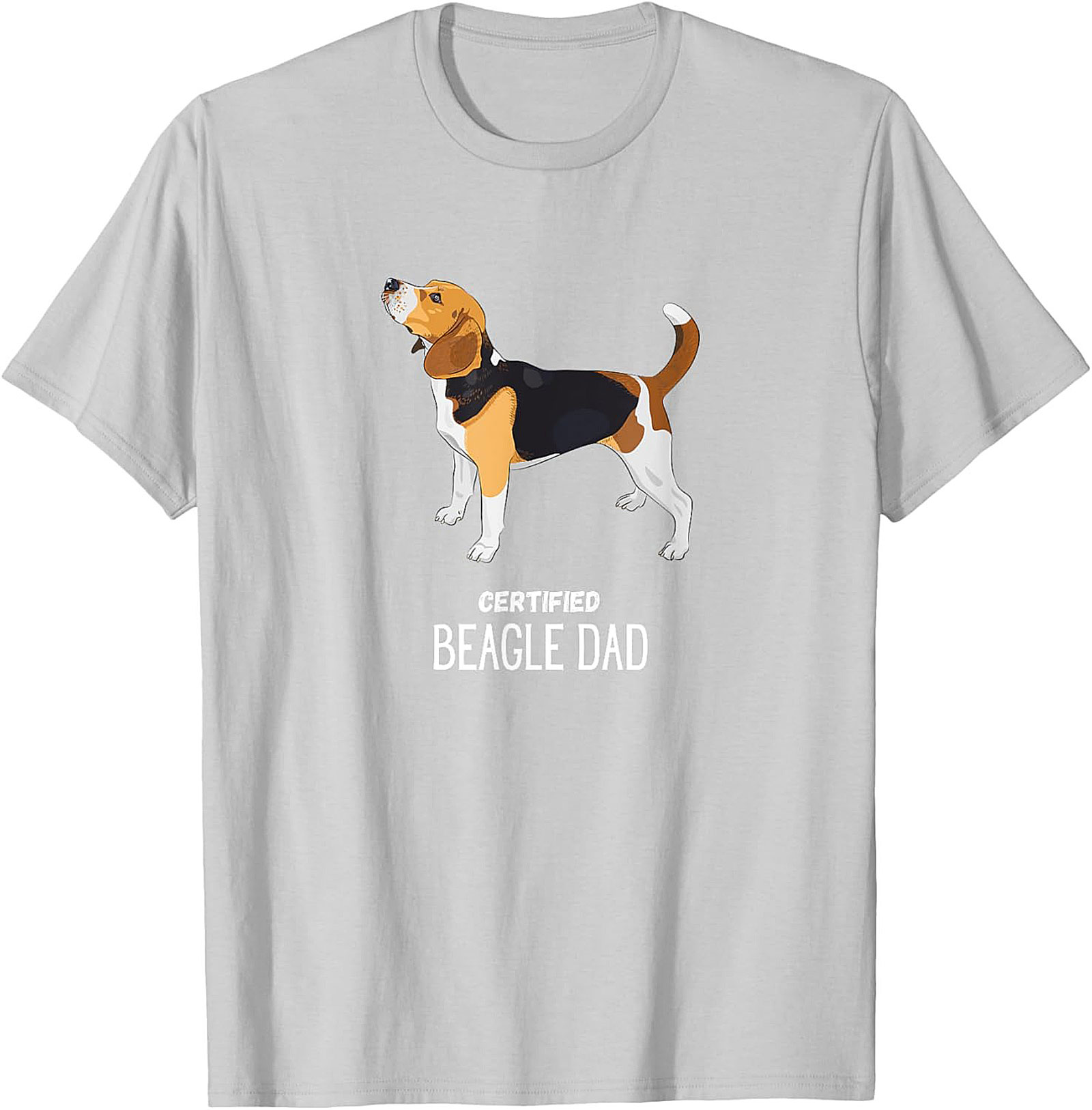 Certified Beagle Dad T-Shirt | Funny Dog Owner Graphic Tee