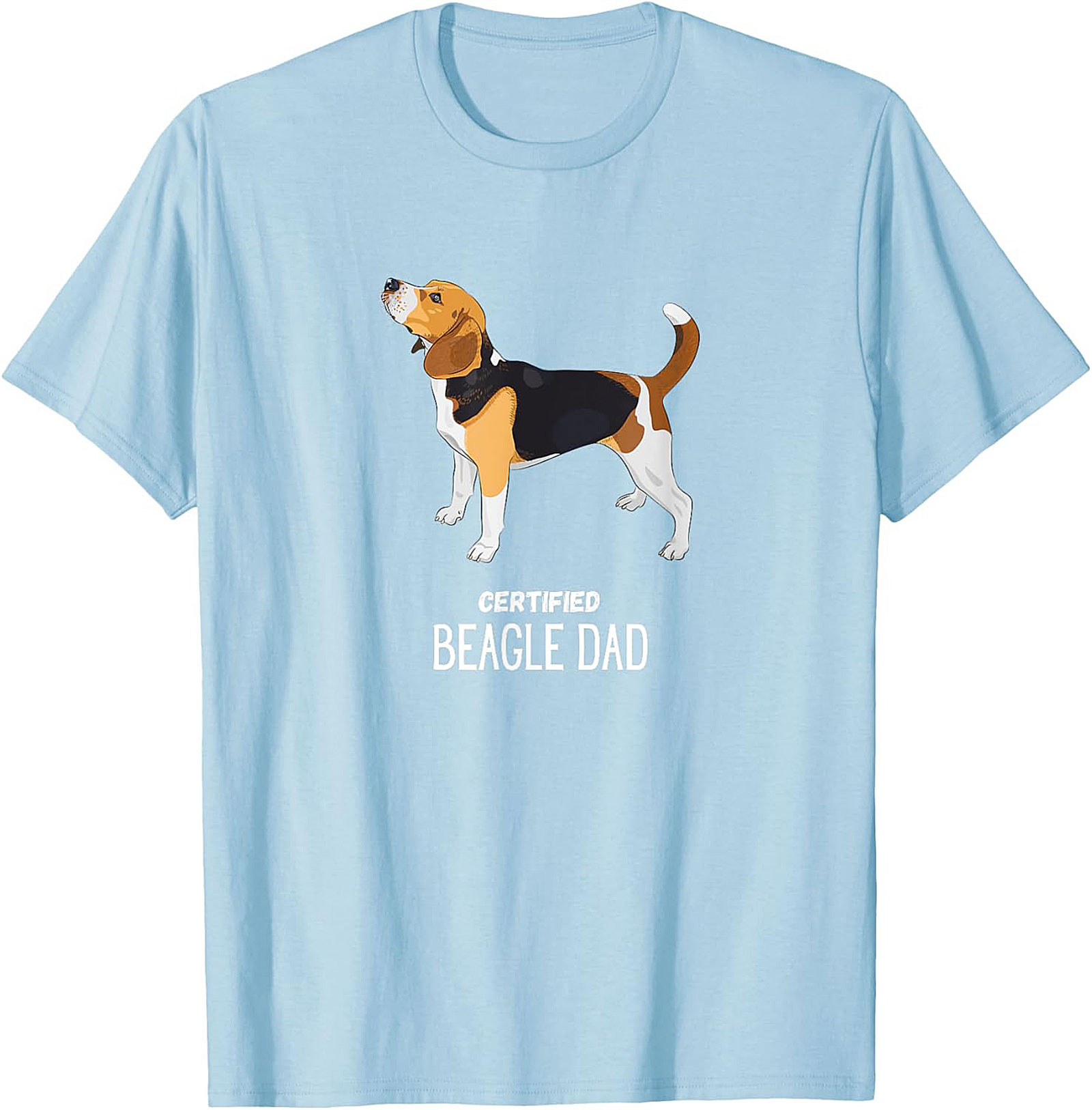 Certified Beagle Dad T-Shirt | Funny Dog Owner Graphic Tee