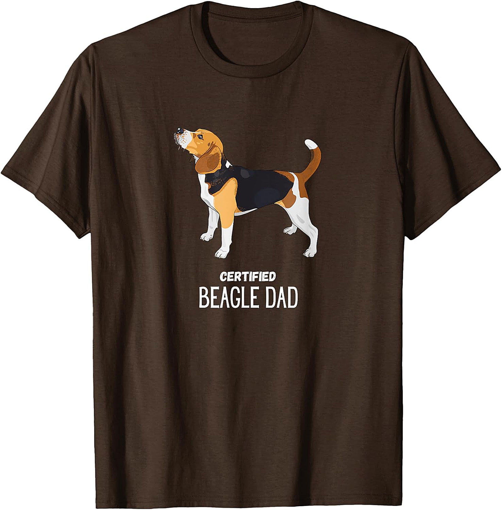 Certified Beagle Dad T-Shirt | Funny Dog Owner Graphic Tee