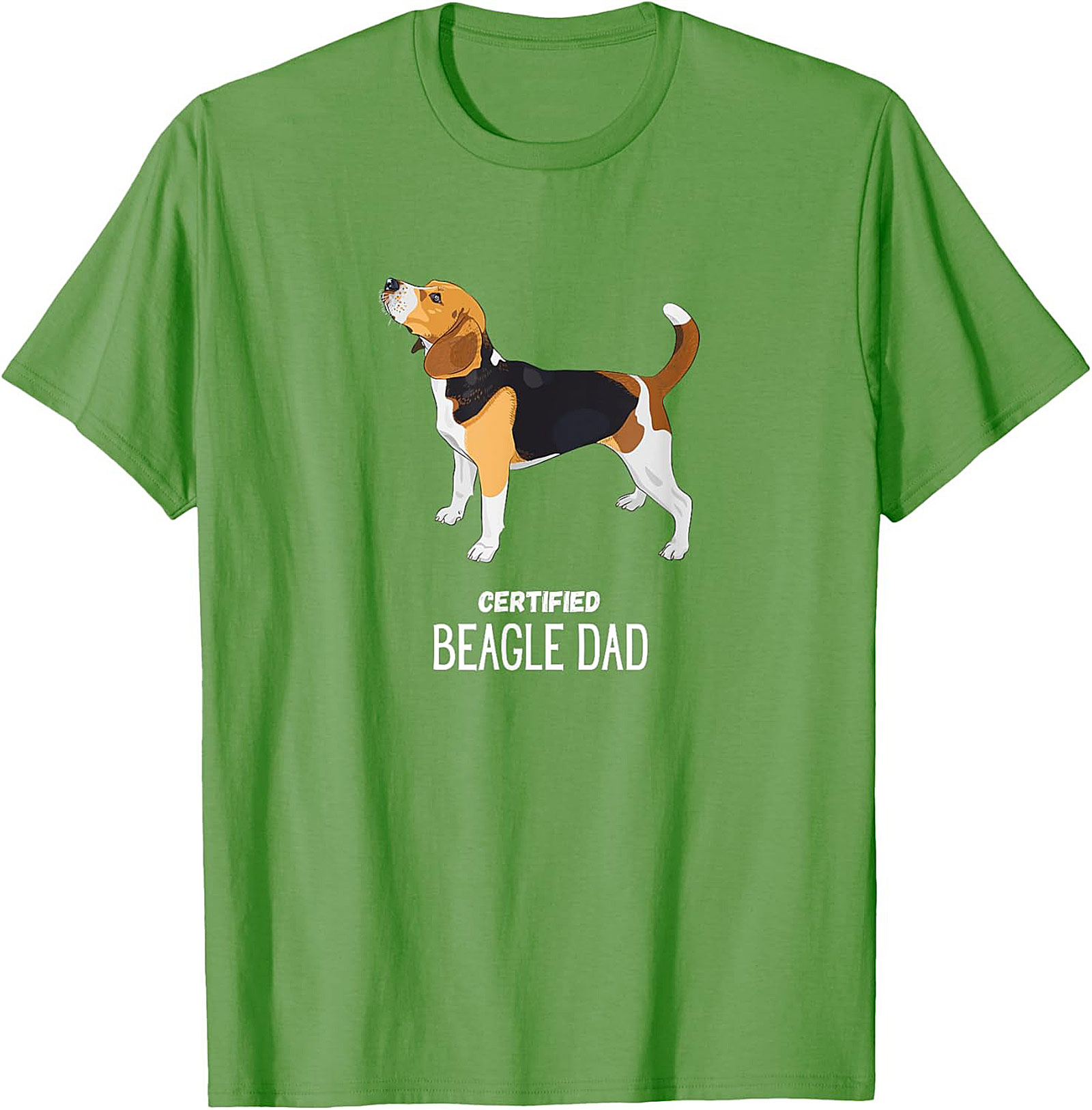 Certified Beagle Dad T-Shirt | Funny Dog Owner Graphic Tee