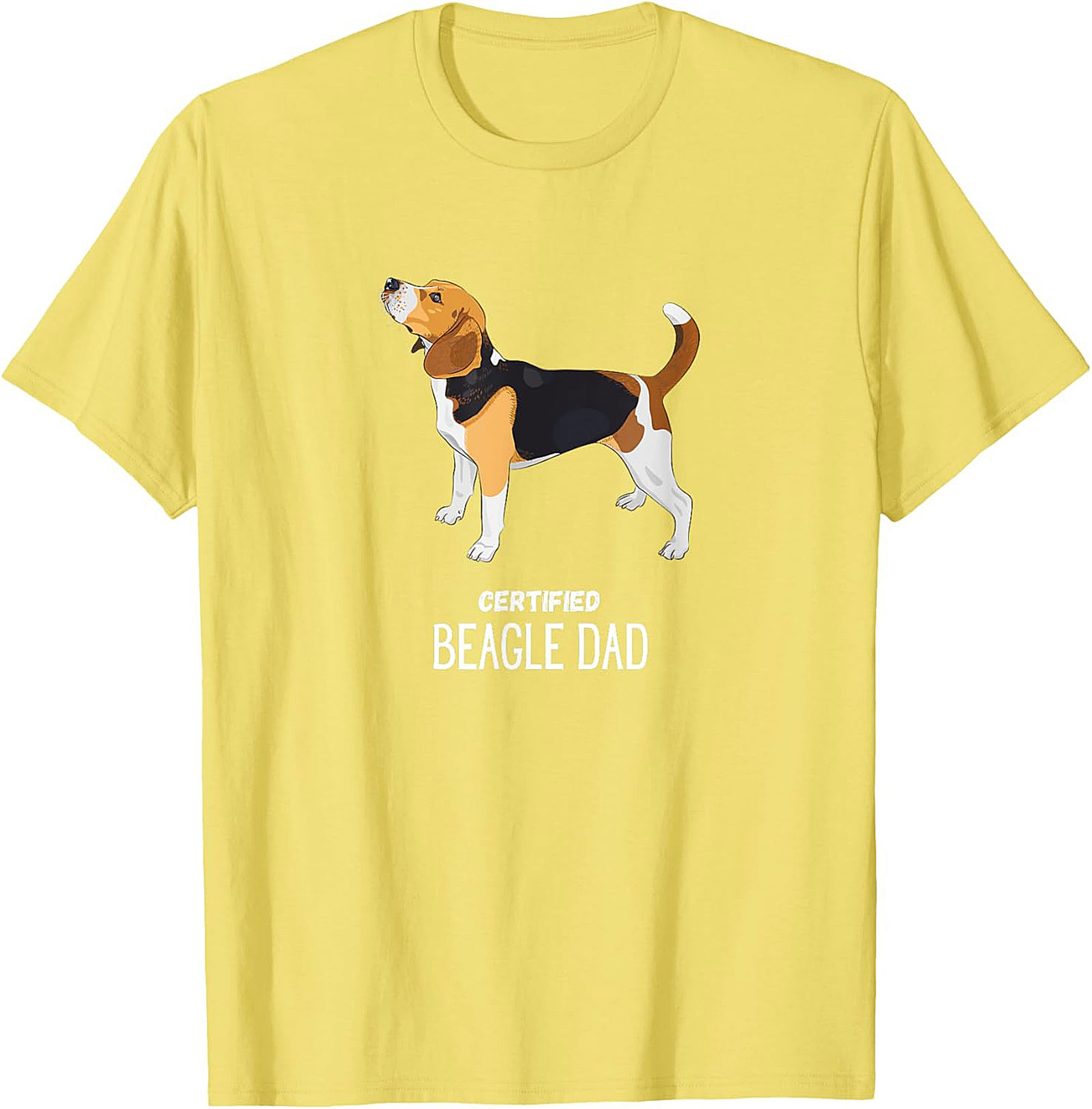 Certified Beagle Dad T-Shirt | Funny Dog Owner Graphic Tee