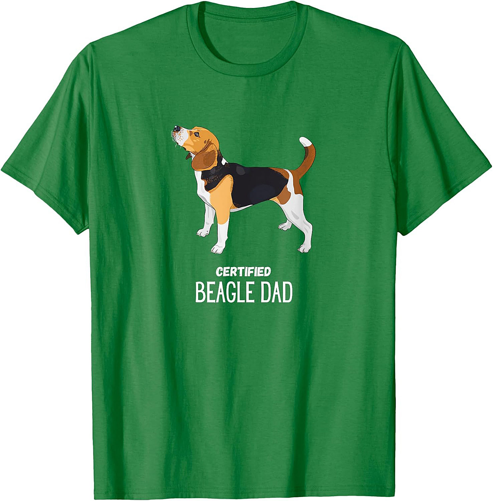 Certified Beagle Dad T-Shirt | Funny Dog Owner Graphic Tee