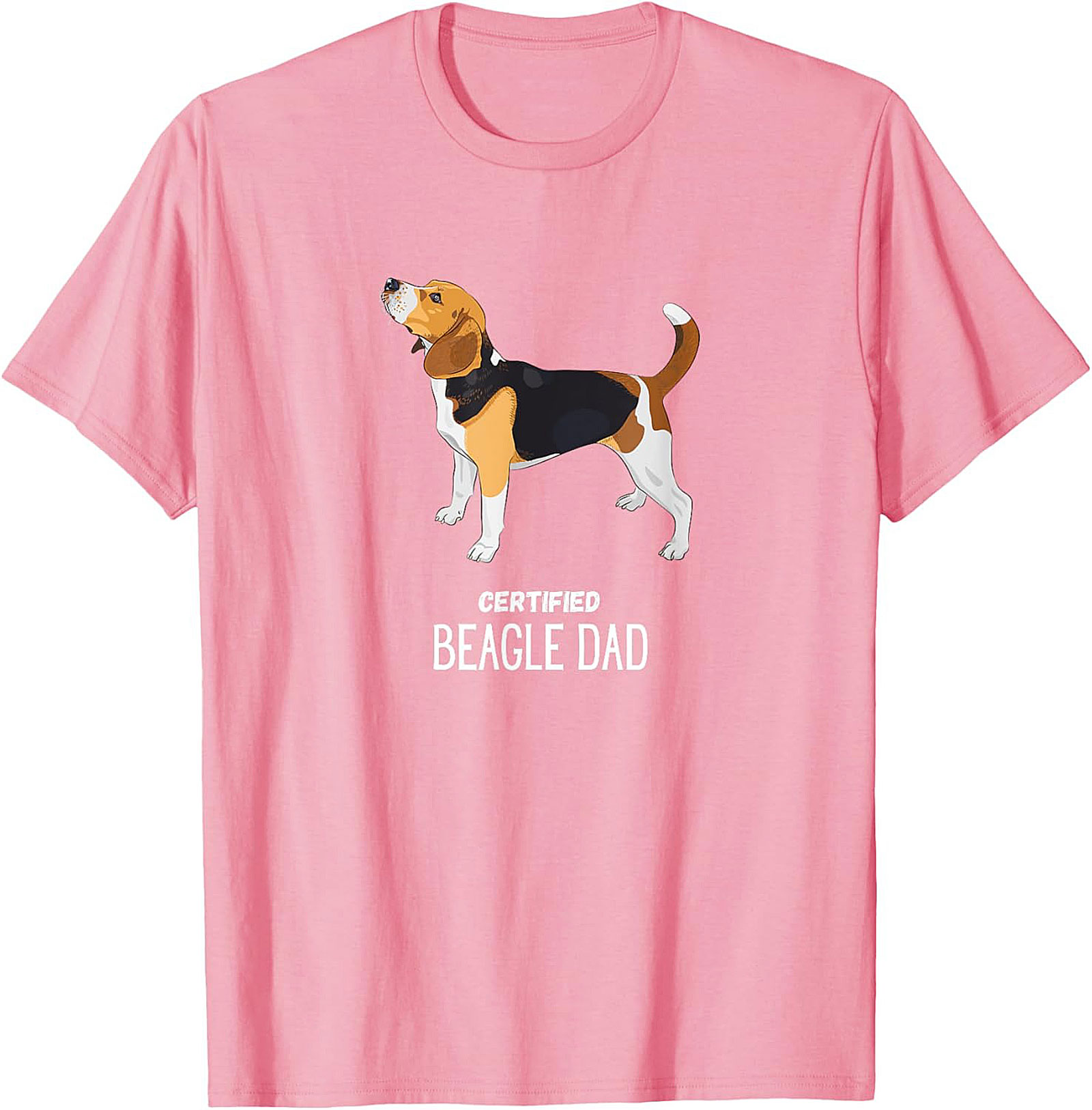Certified Beagle Dad T-Shirt | Funny Dog Owner Graphic Tee