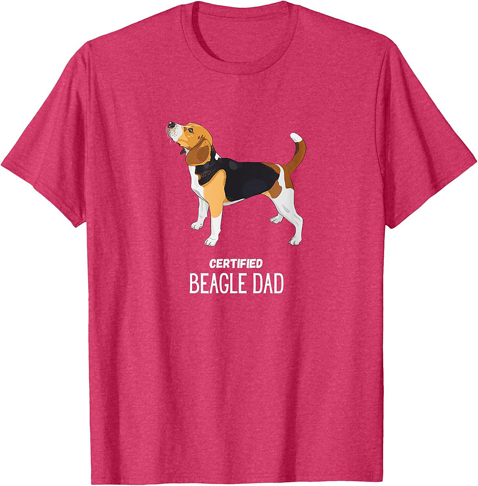 Certified Beagle Dad T-Shirt | Funny Dog Owner Graphic Tee