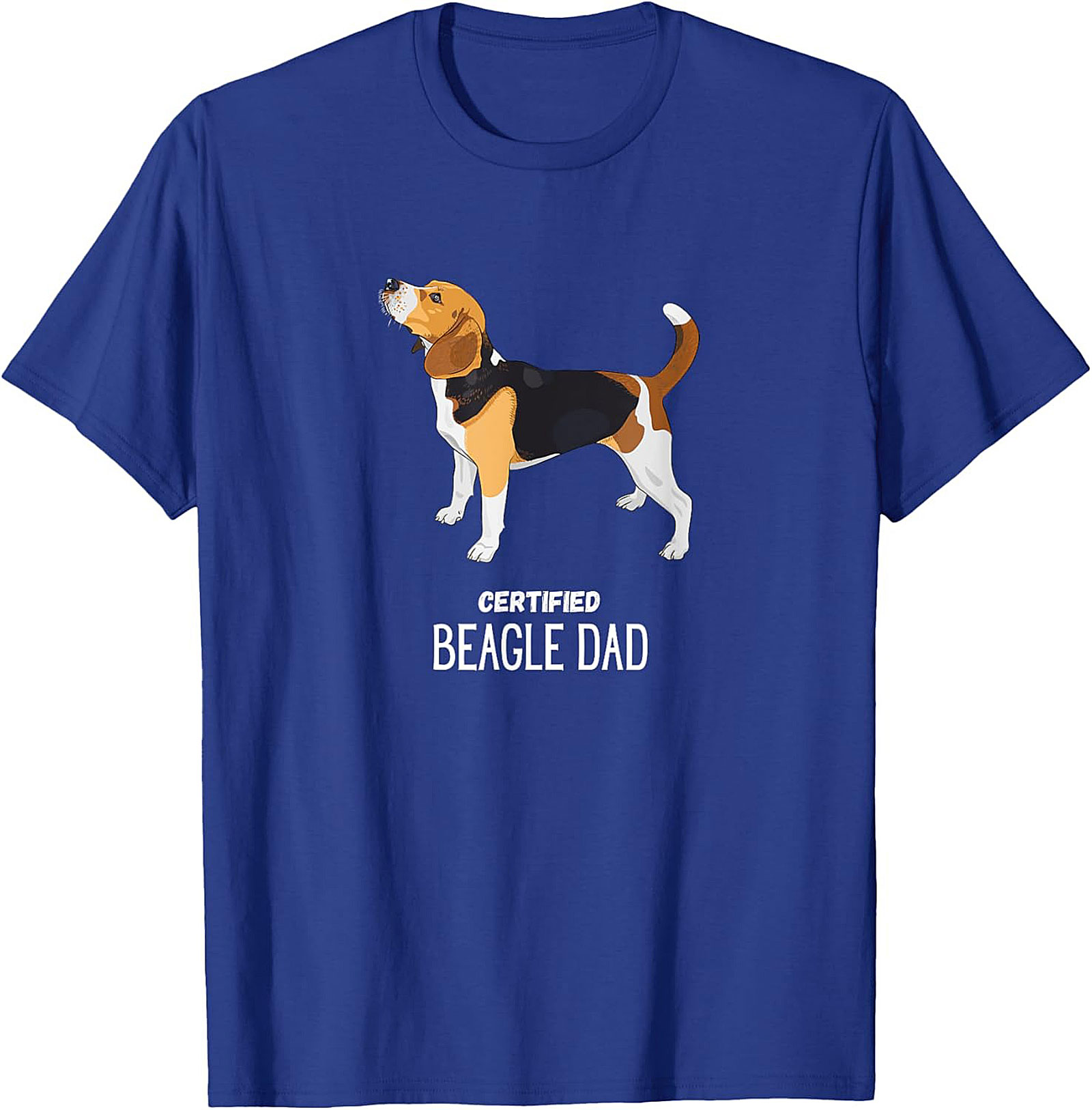 Certified Beagle Dad T-Shirt | Funny Dog Owner Graphic Tee