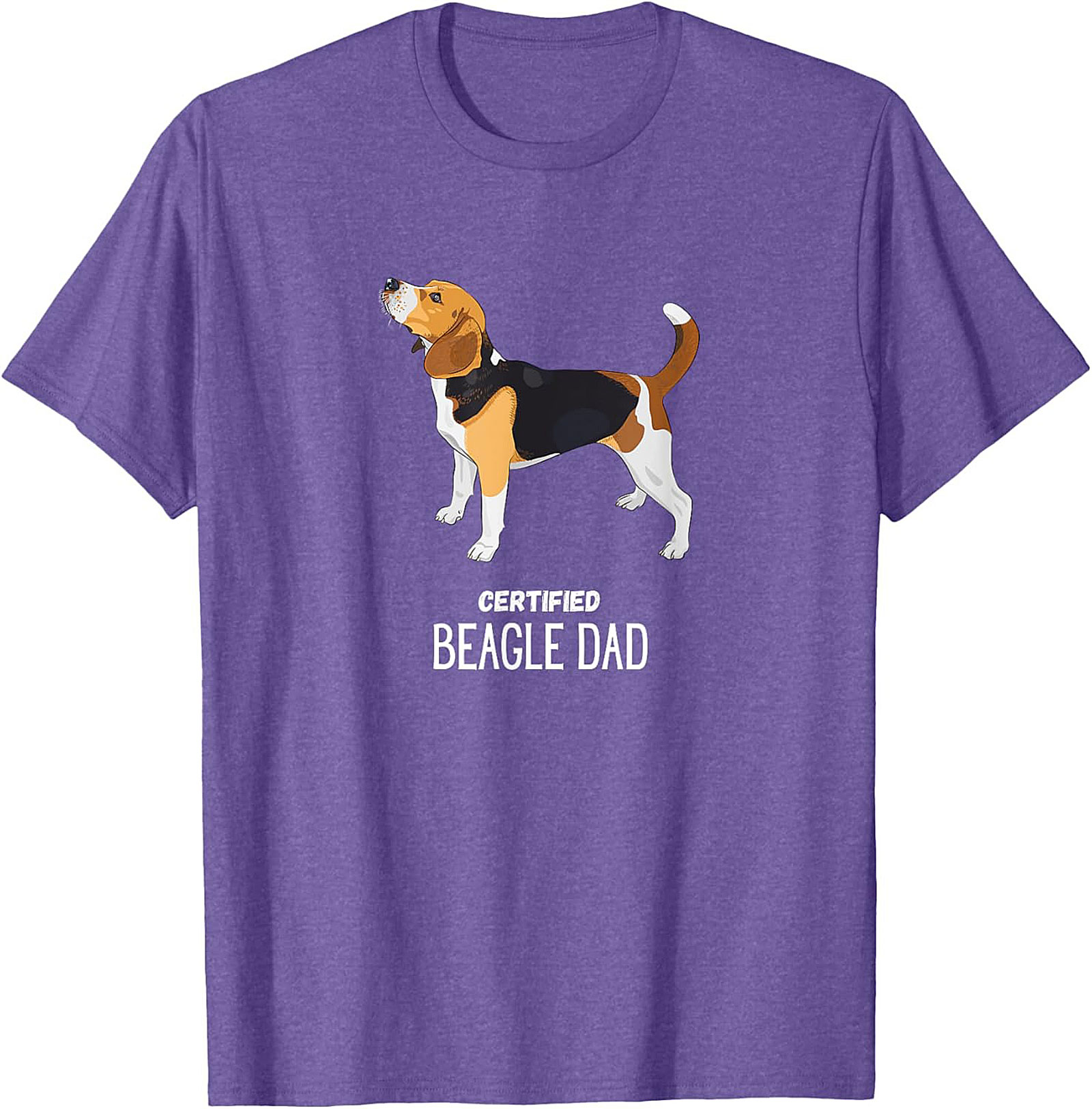 Certified Beagle Dad T-Shirt | Funny Dog Owner Graphic Tee