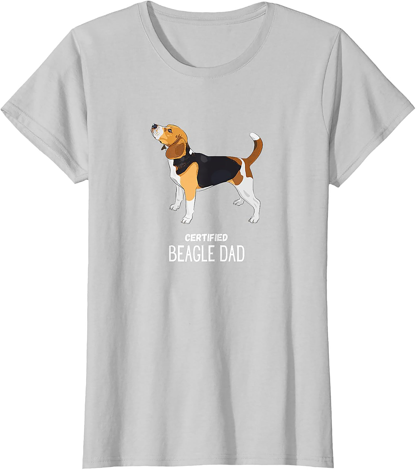 Certified Beagle Dad T-Shirt | Funny Dog Owner Graphic Tee