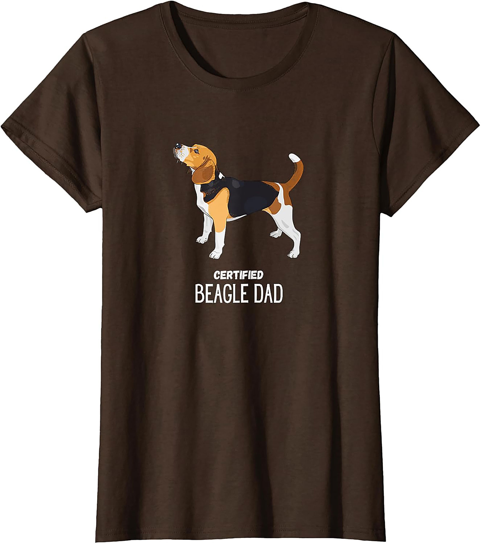 Certified Beagle Dad T-Shirt | Funny Dog Owner Graphic Tee
