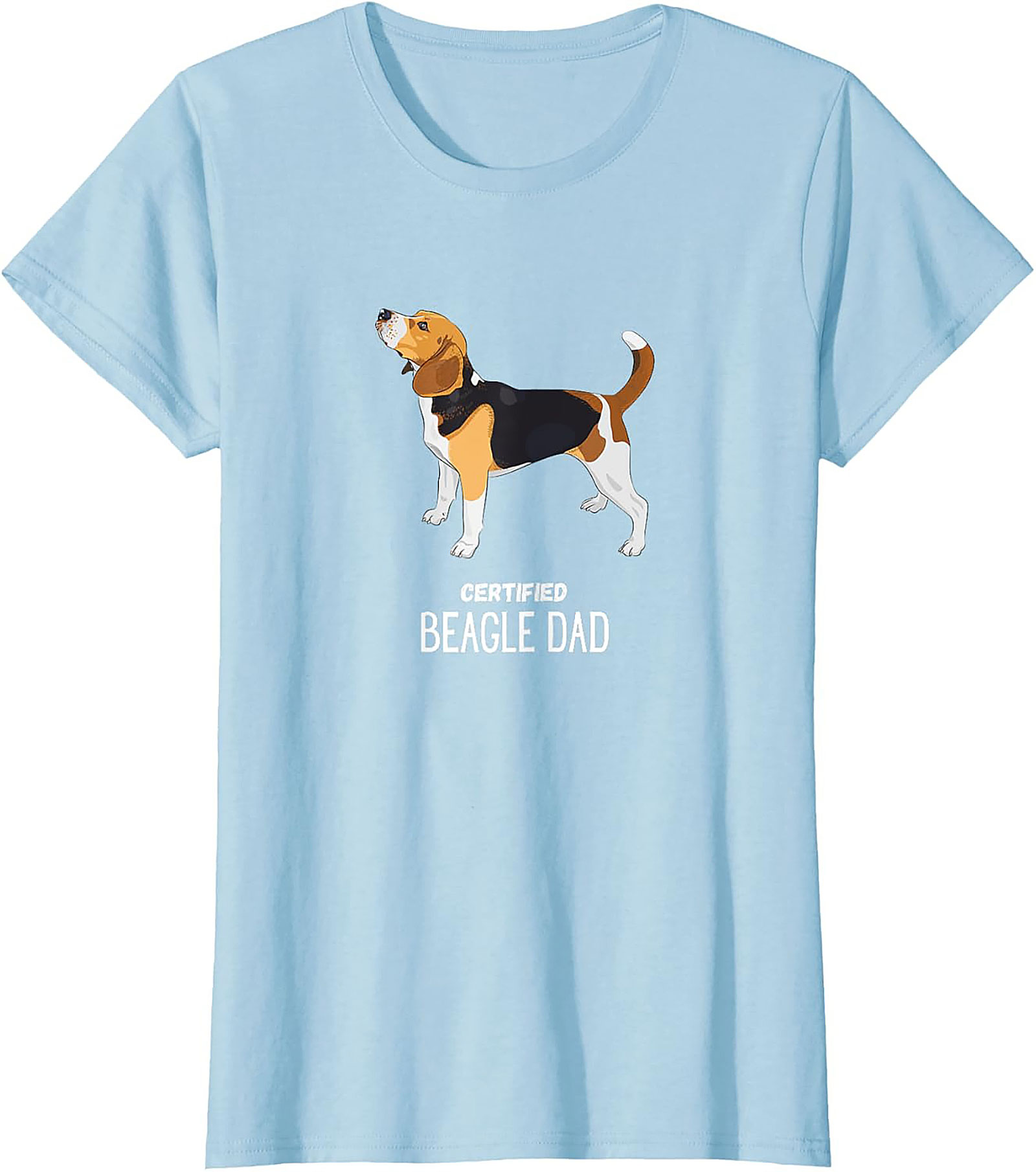 Certified Beagle Dad T-Shirt | Funny Dog Owner Graphic Tee