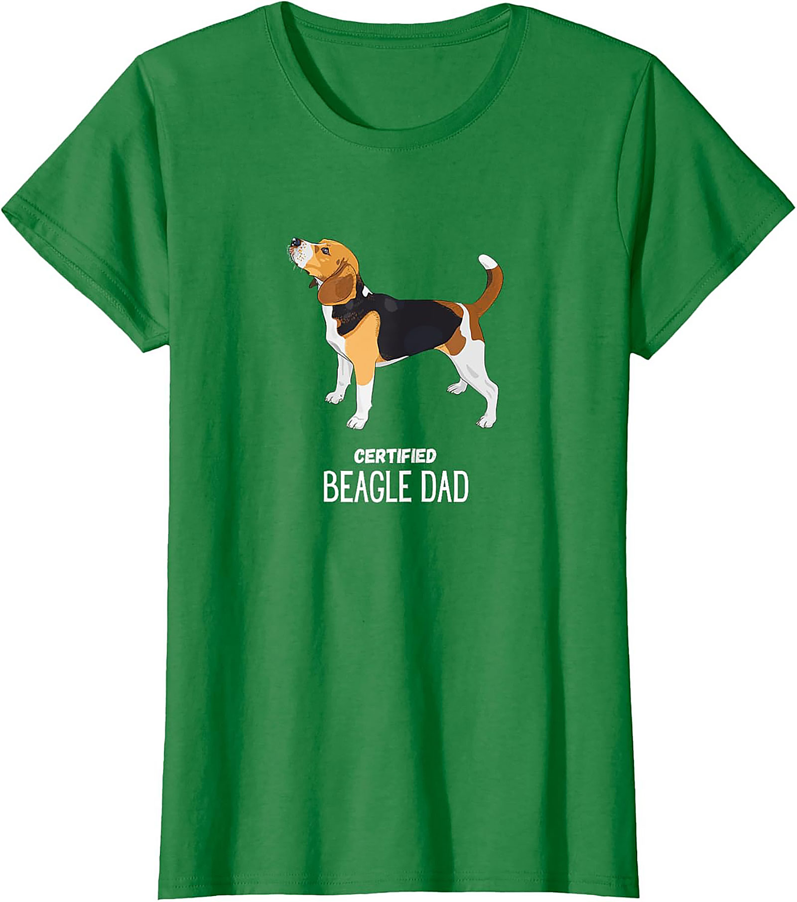 Certified Beagle Dad T-Shirt | Funny Dog Owner Graphic Tee