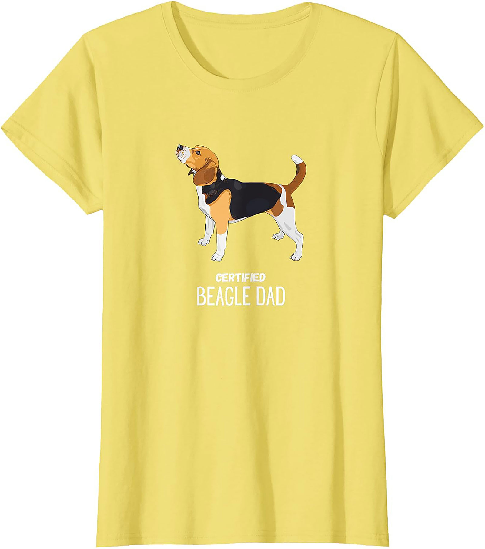 Certified Beagle Dad T-Shirt | Funny Dog Owner Graphic Tee