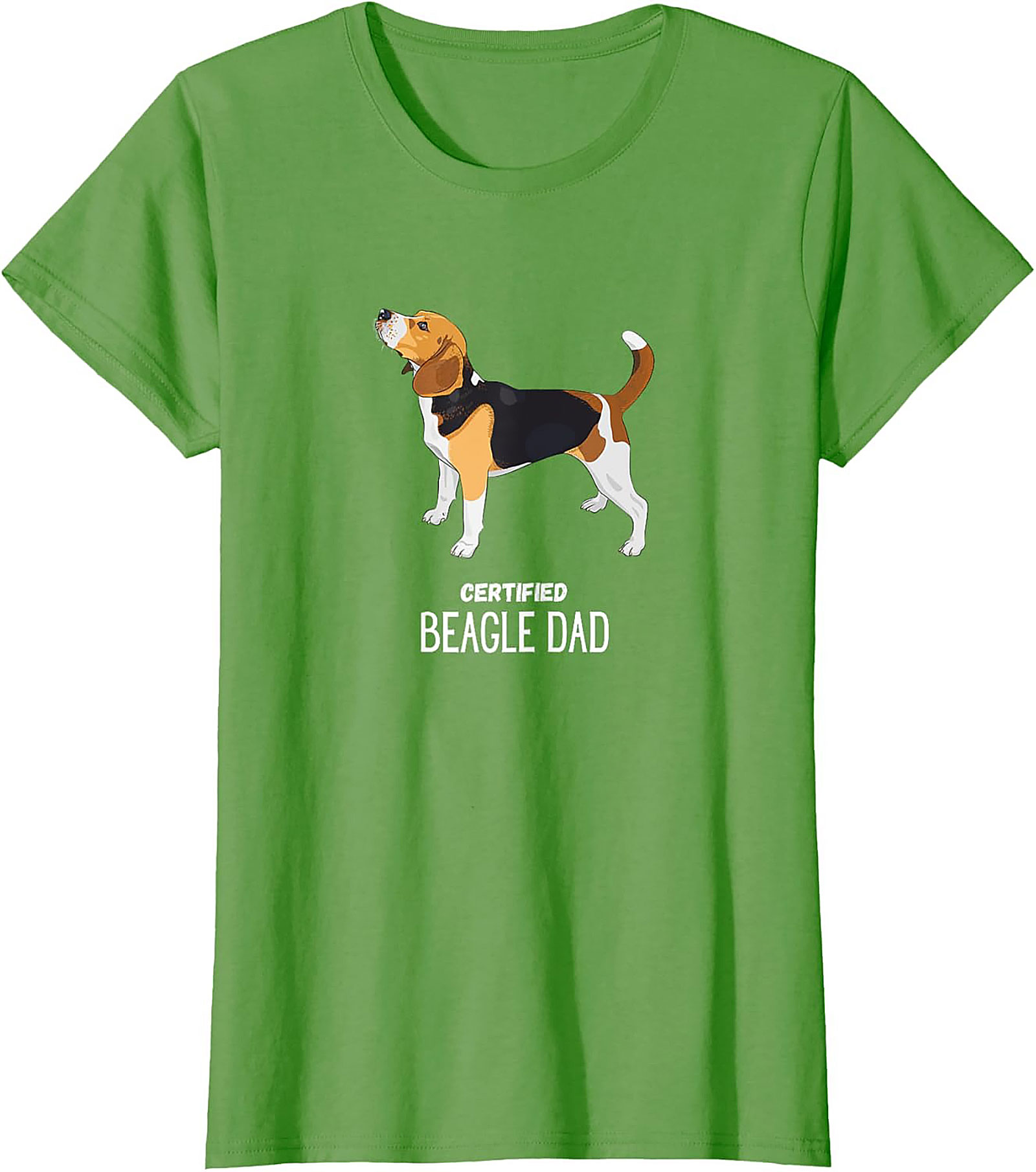 Certified Beagle Dad T-Shirt | Funny Dog Owner Graphic Tee