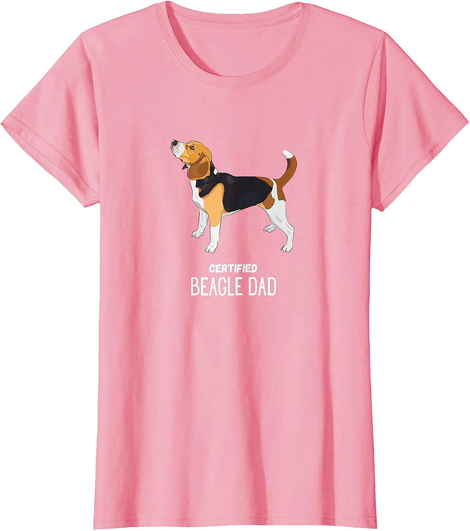 Certified Beagle Dad T-Shirt | Funny Dog Owner Graphic Tee