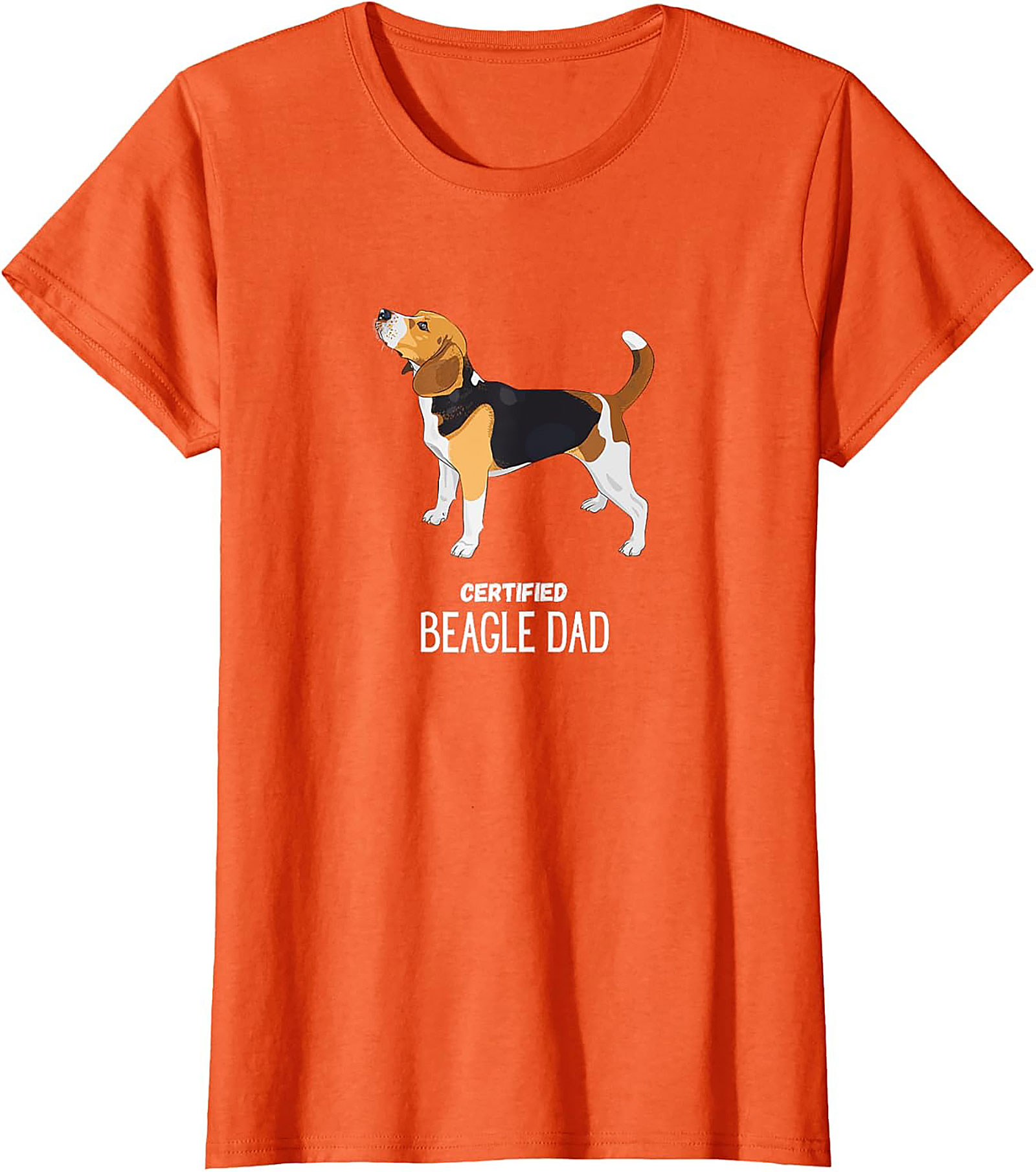 Certified Beagle Dad T-Shirt | Funny Dog Owner Graphic Tee