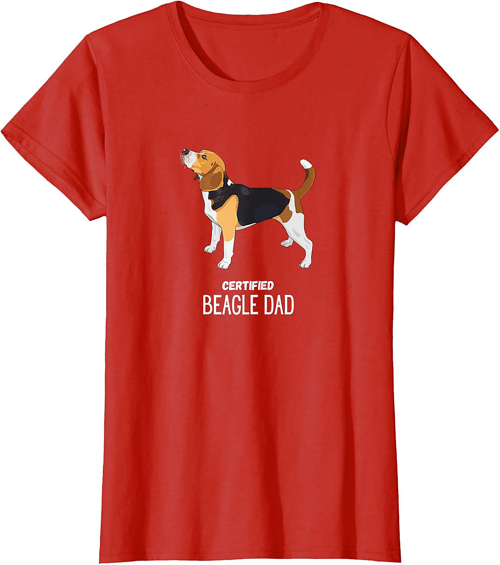 Certified Beagle Dad T-Shirt | Funny Dog Owner Graphic Tee