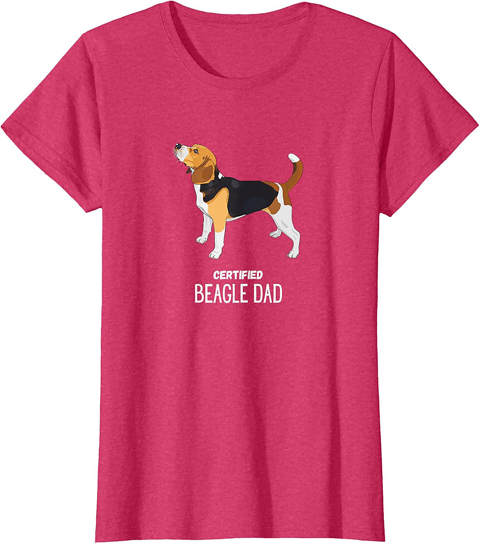 Certified Beagle Dad T-Shirt | Funny Dog Owner Graphic Tee