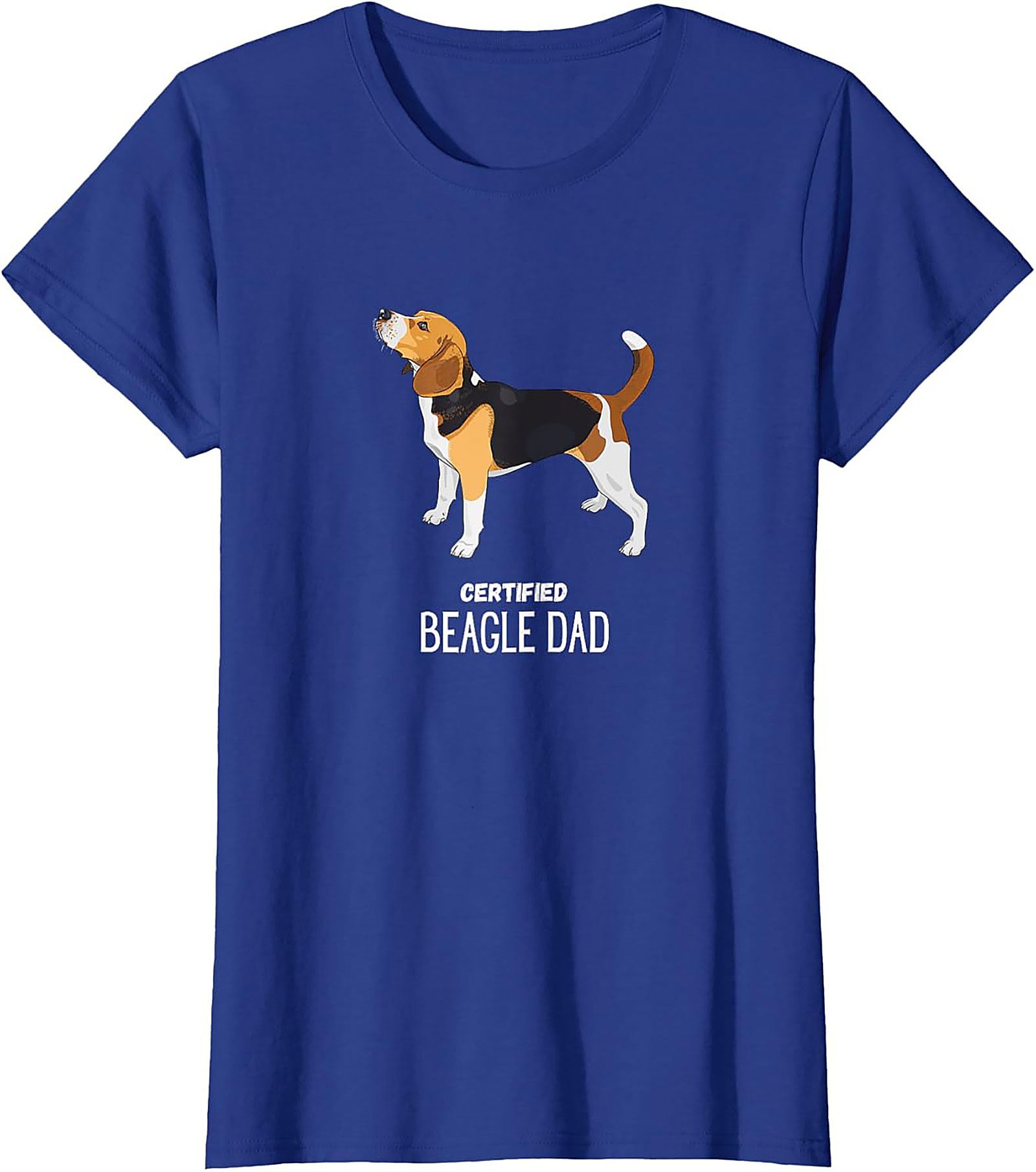 Certified Beagle Dad T-Shirt | Funny Dog Owner Graphic Tee
