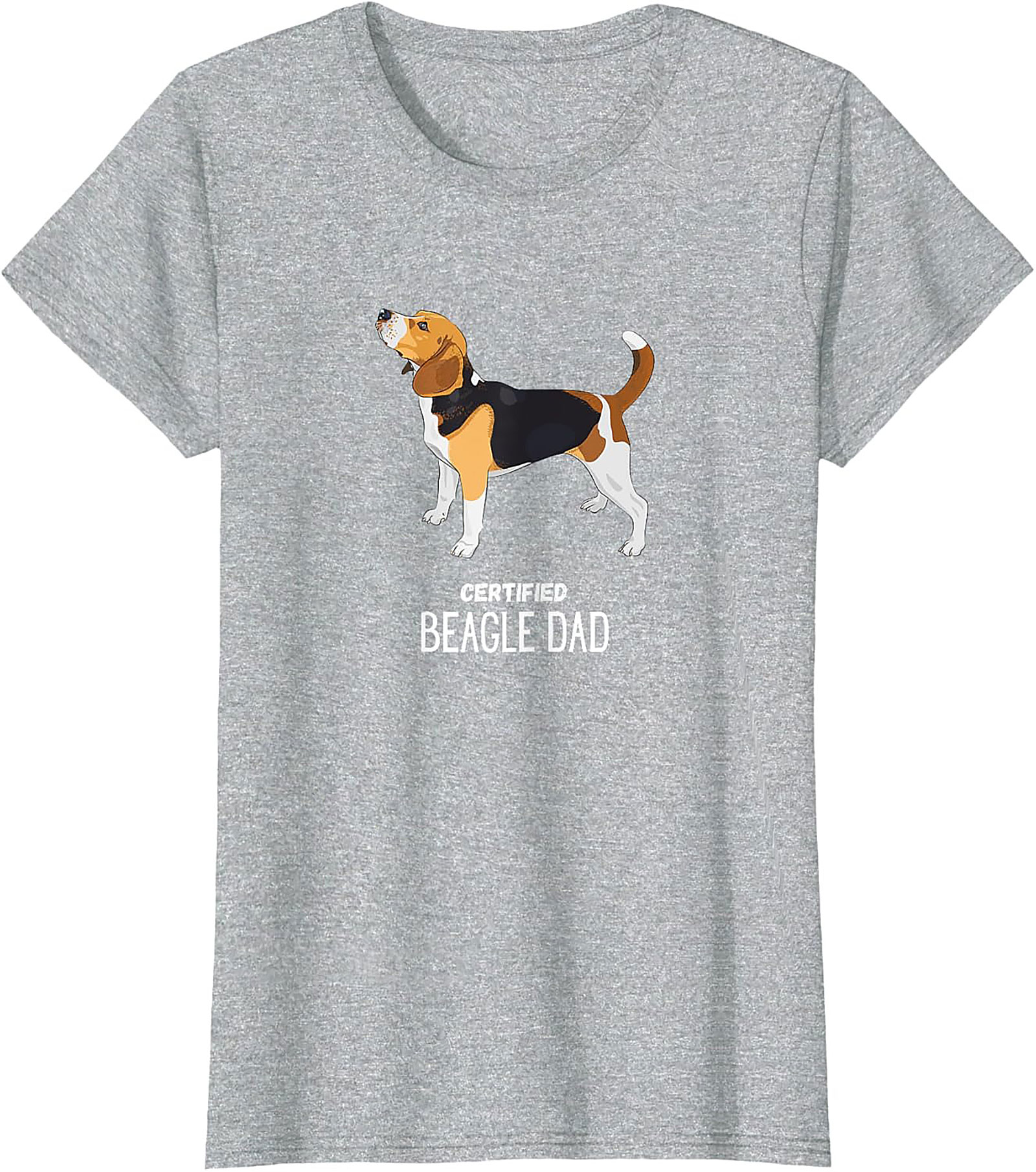 Certified Beagle Dad T-Shirt | Funny Dog Owner Graphic Tee