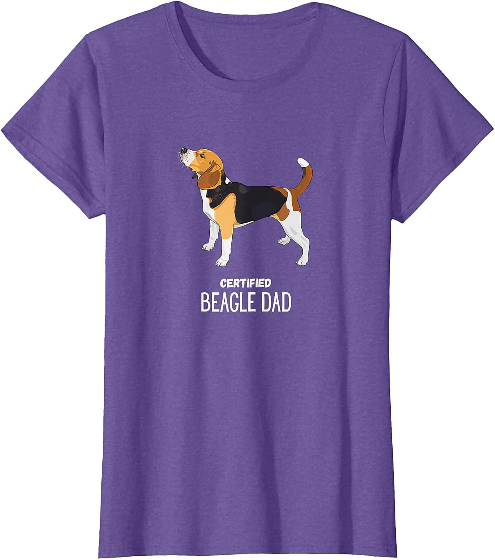 Certified Beagle Dad T-Shirt | Funny Dog Owner Graphic Tee