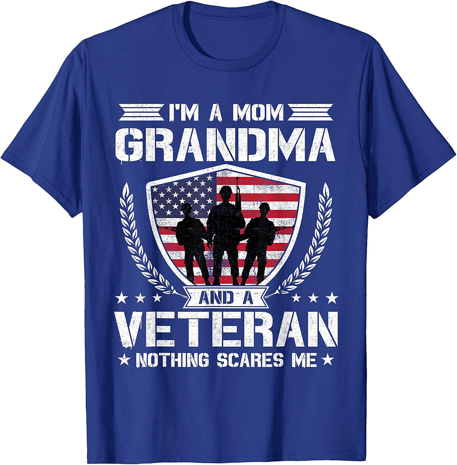 Veteran Grandma T-shirt | Funny Military Mom Graphic Tee