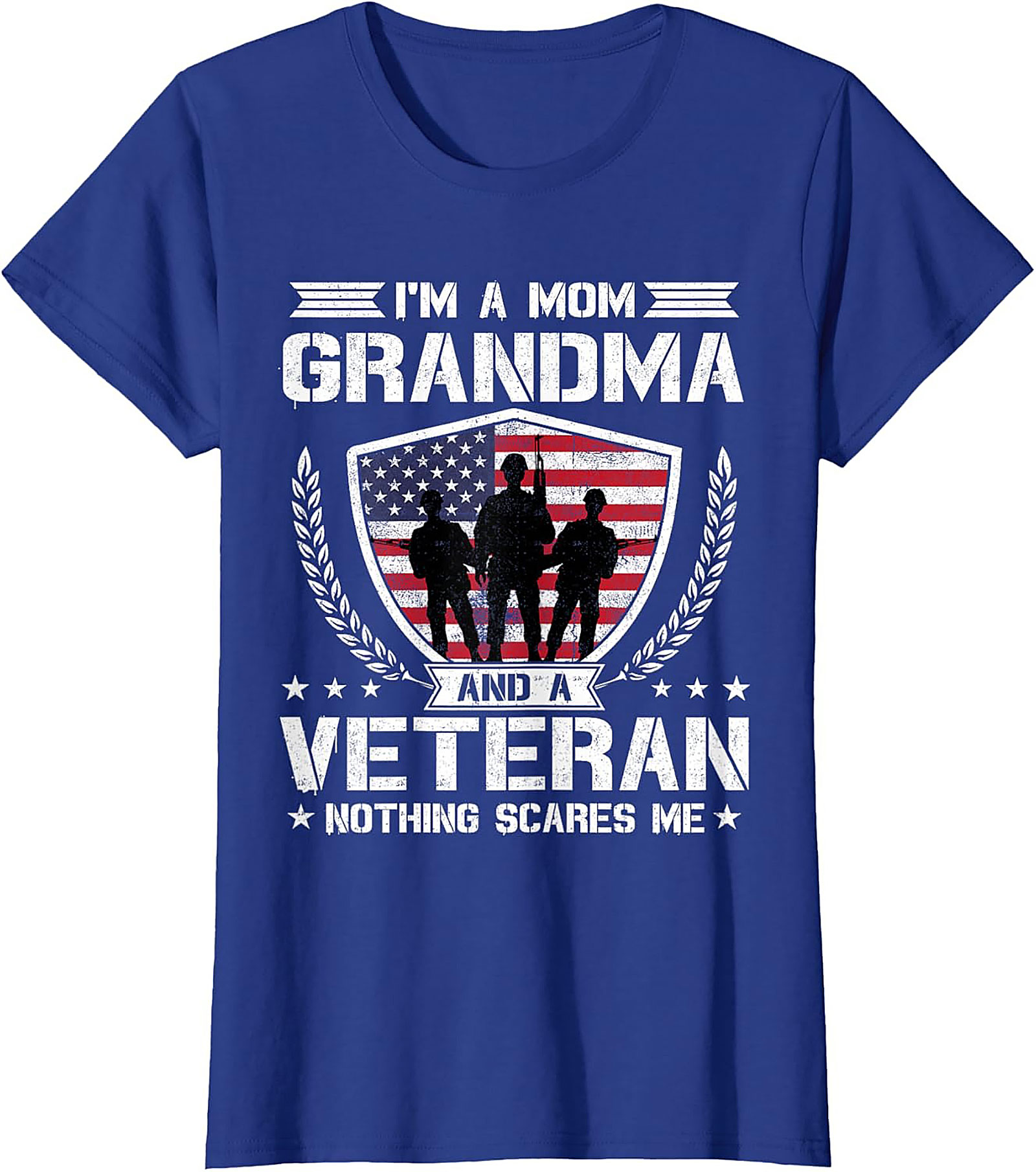 Veteran Grandma T-shirt | Funny Military Mom Graphic Tee