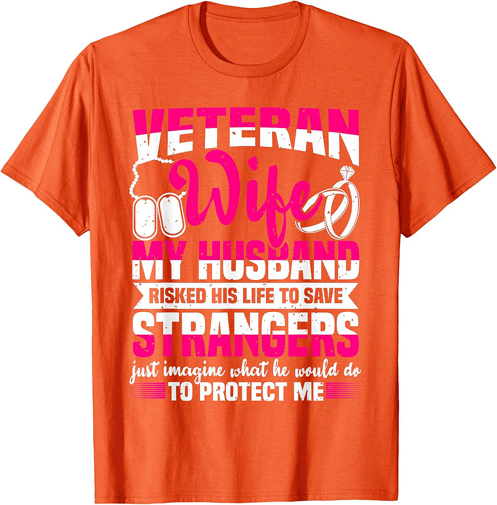 Proud Veteran Wife T-Shirt | Military Spouse Gift Idea