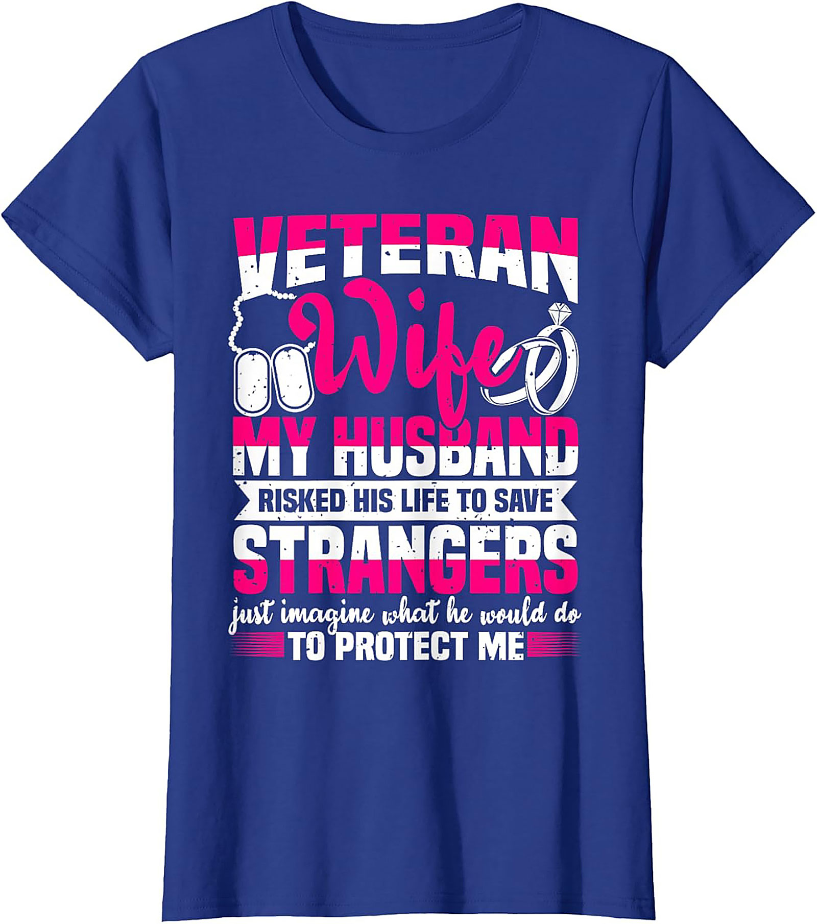 Proud Veteran Wife T-Shirt | Military Spouse Gift Idea