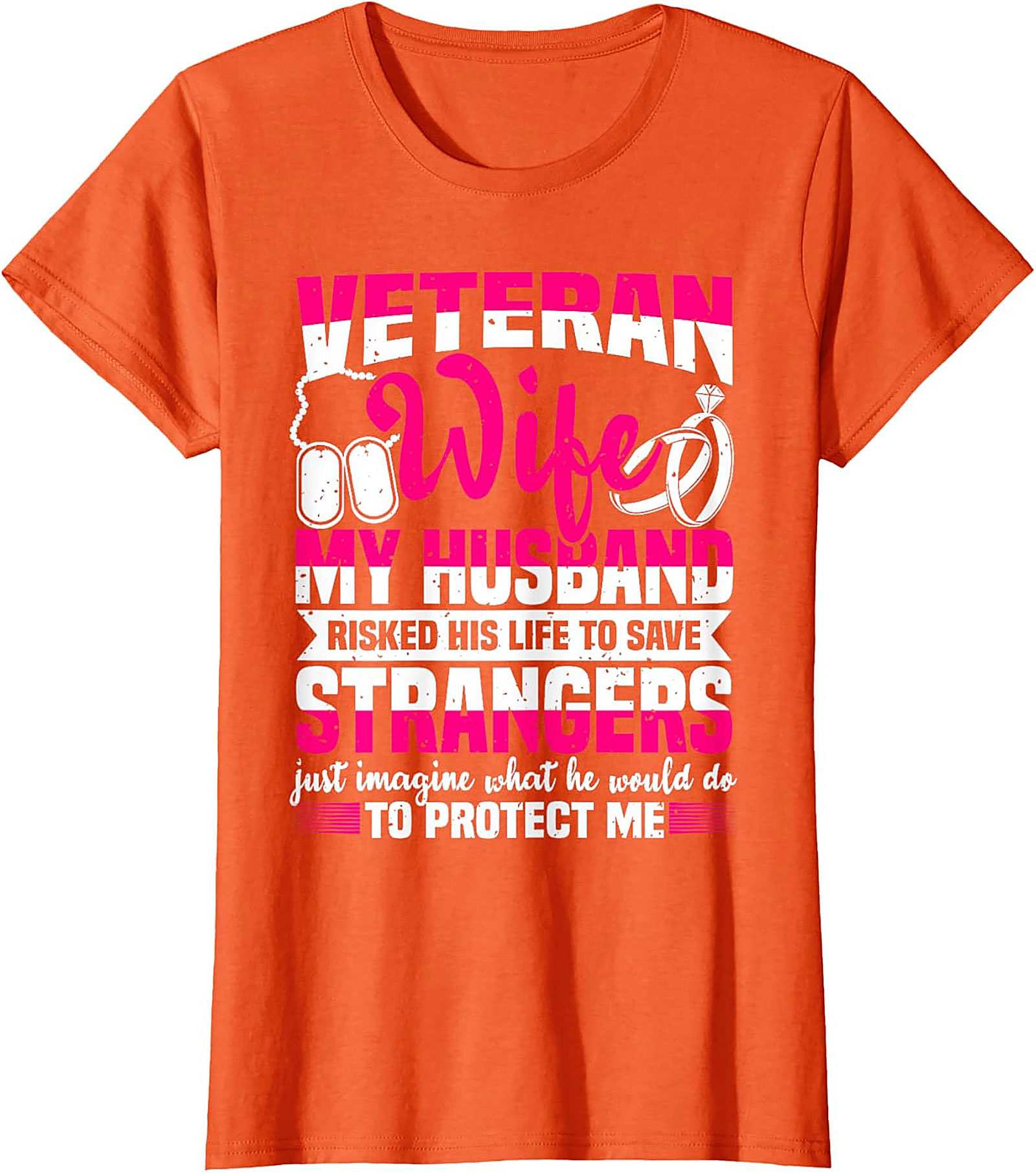 Proud Veteran Wife T-Shirt | Military Spouse Gift Idea