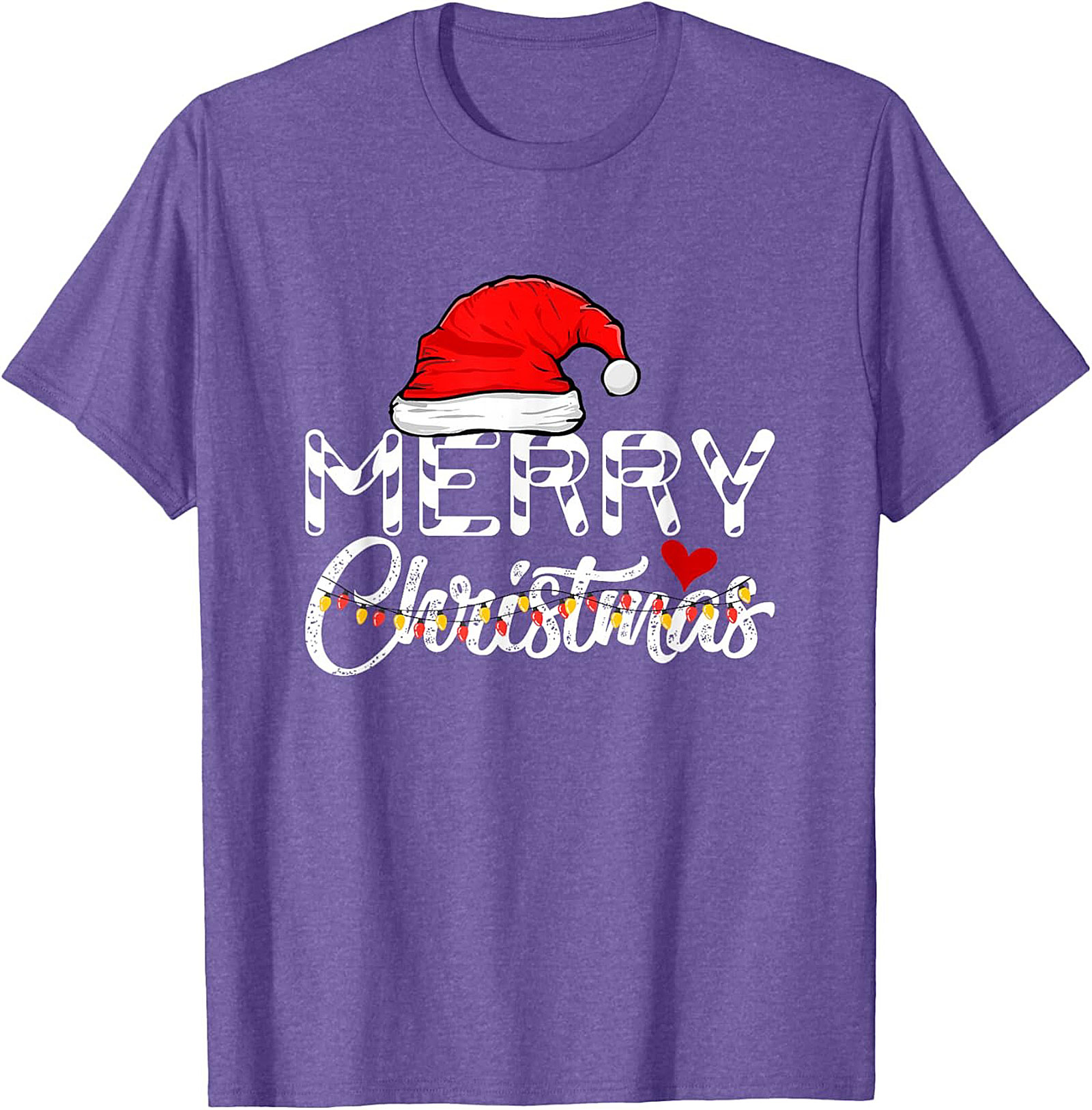 Cow Print Merry Christmas Graphic Tee Funny Holiday Shirt