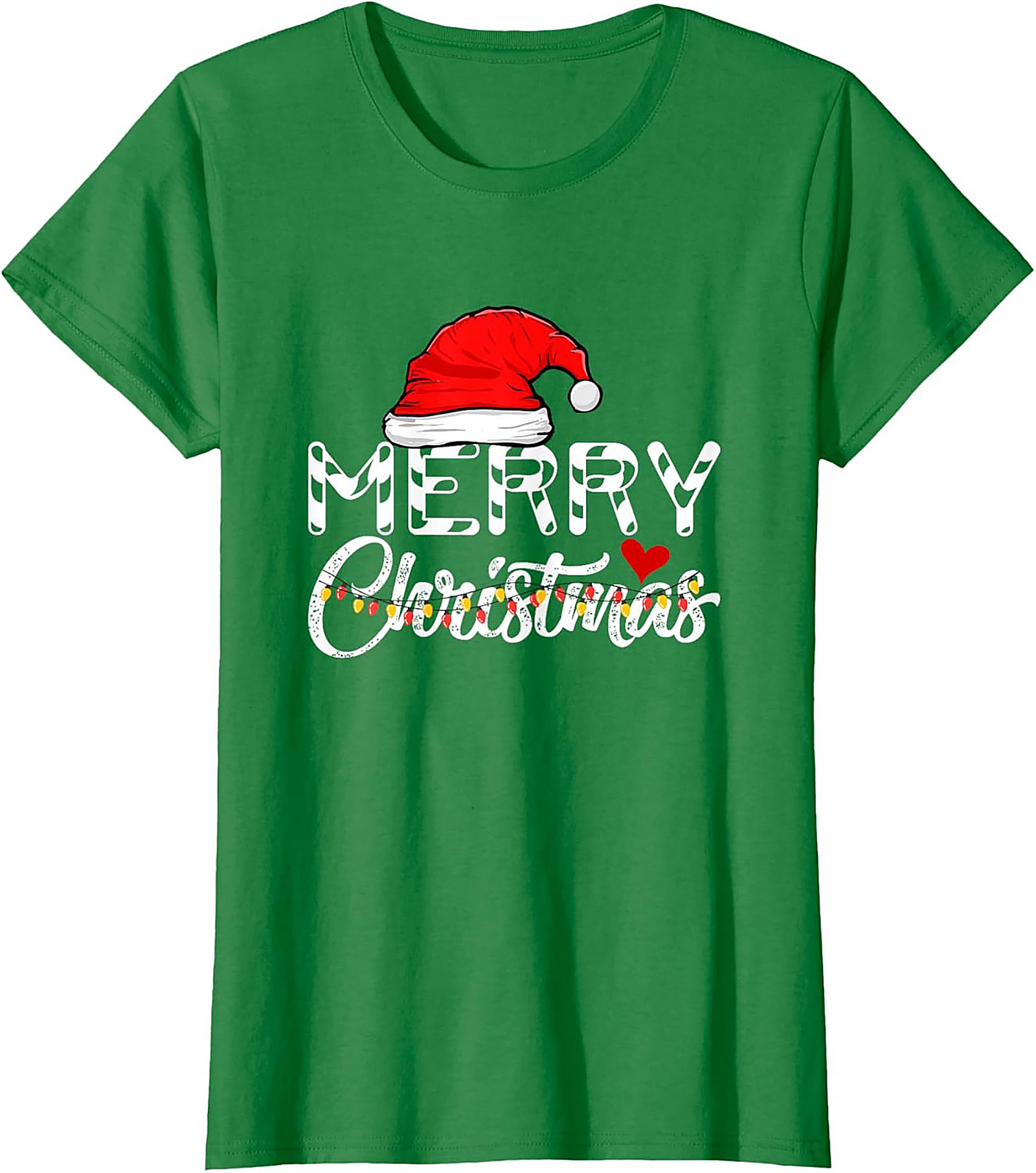 Cow Print Merry Christmas Graphic Tee Funny Holiday Shirt