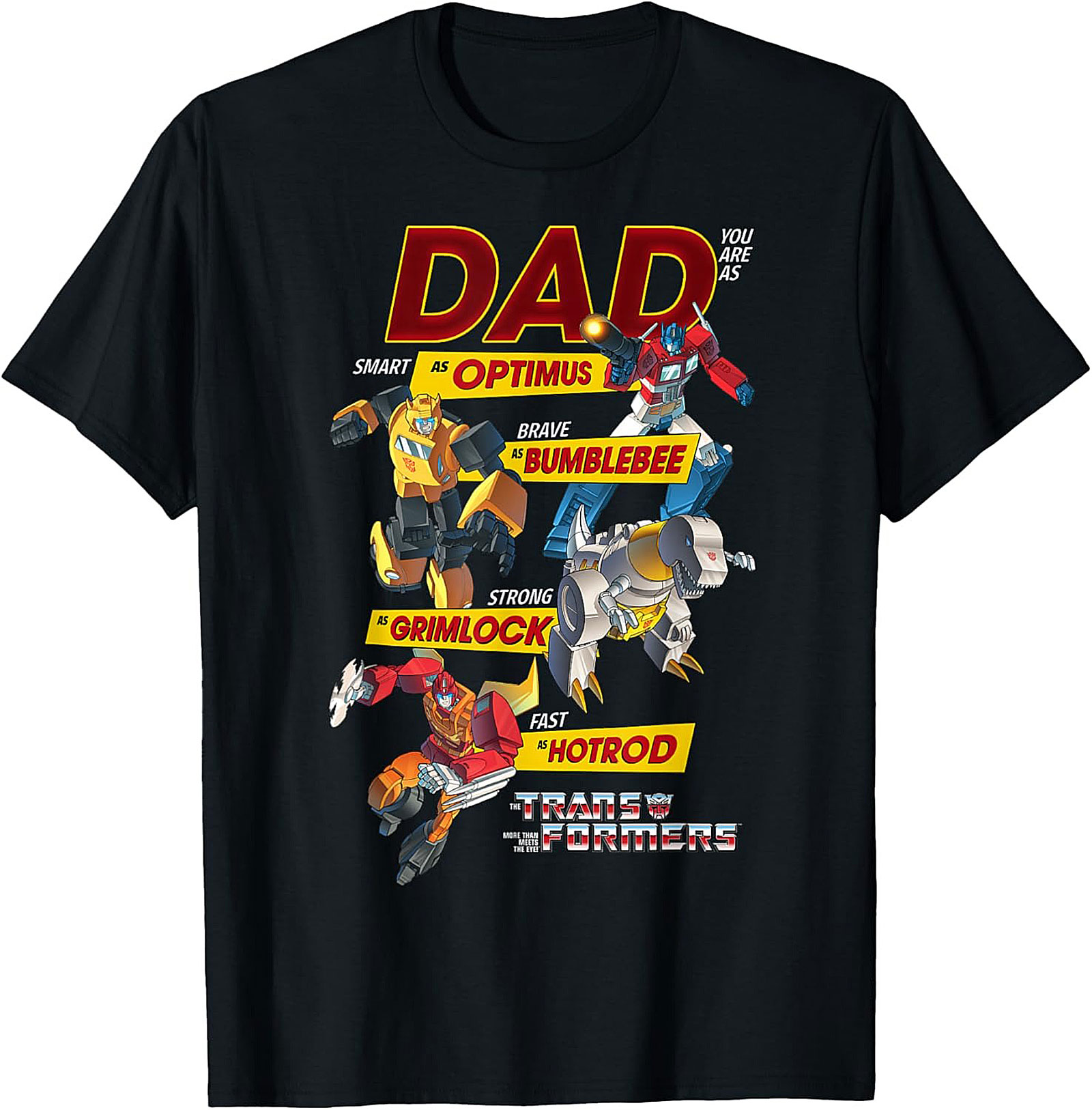 Transformers Dad T-Shirt Funny Optimus Prime Graphic Tee